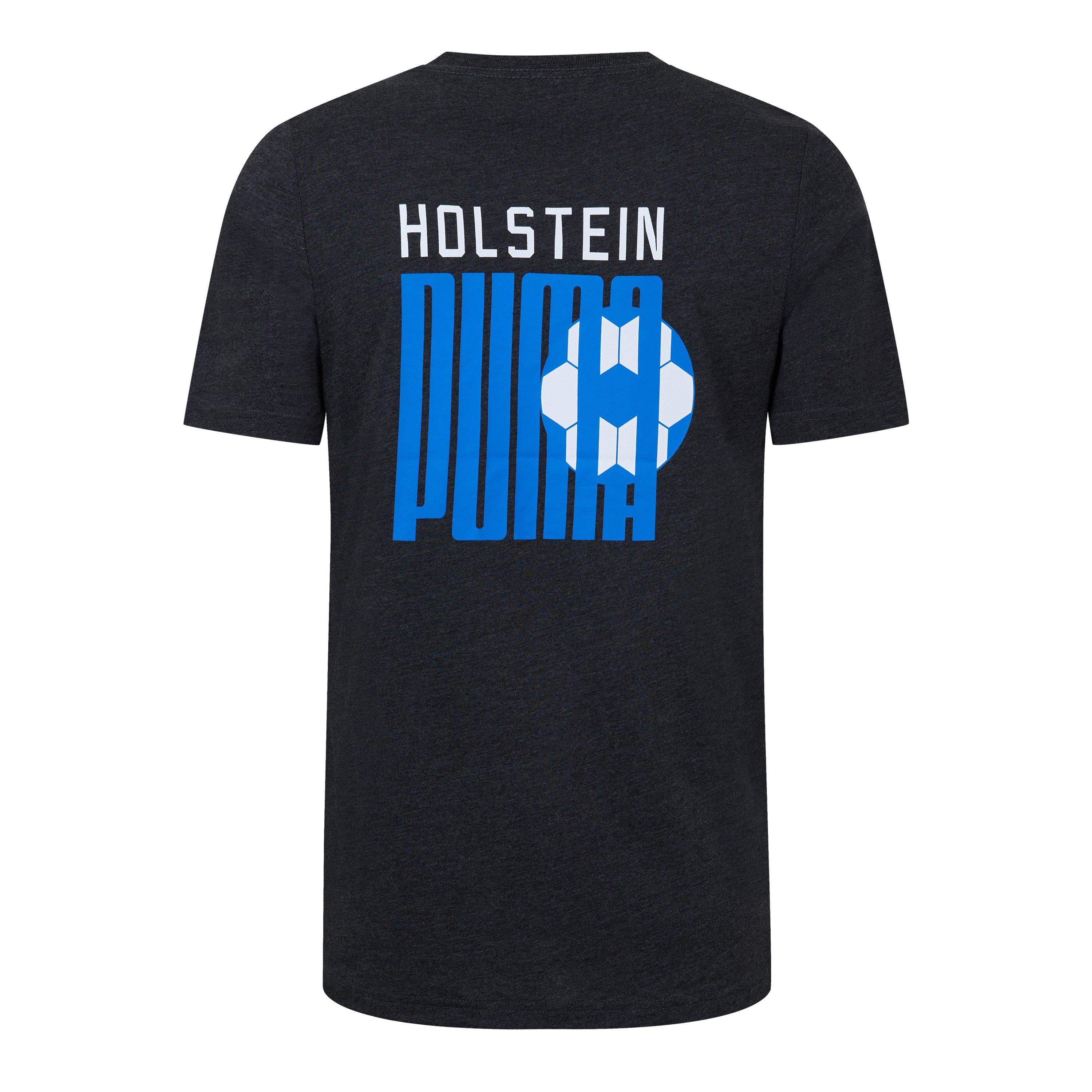 Grau/Weiß/Blau - Puma - Men's Blank Tee Holstein Kiel Short Sleeve Performance T-Shirt - 2
