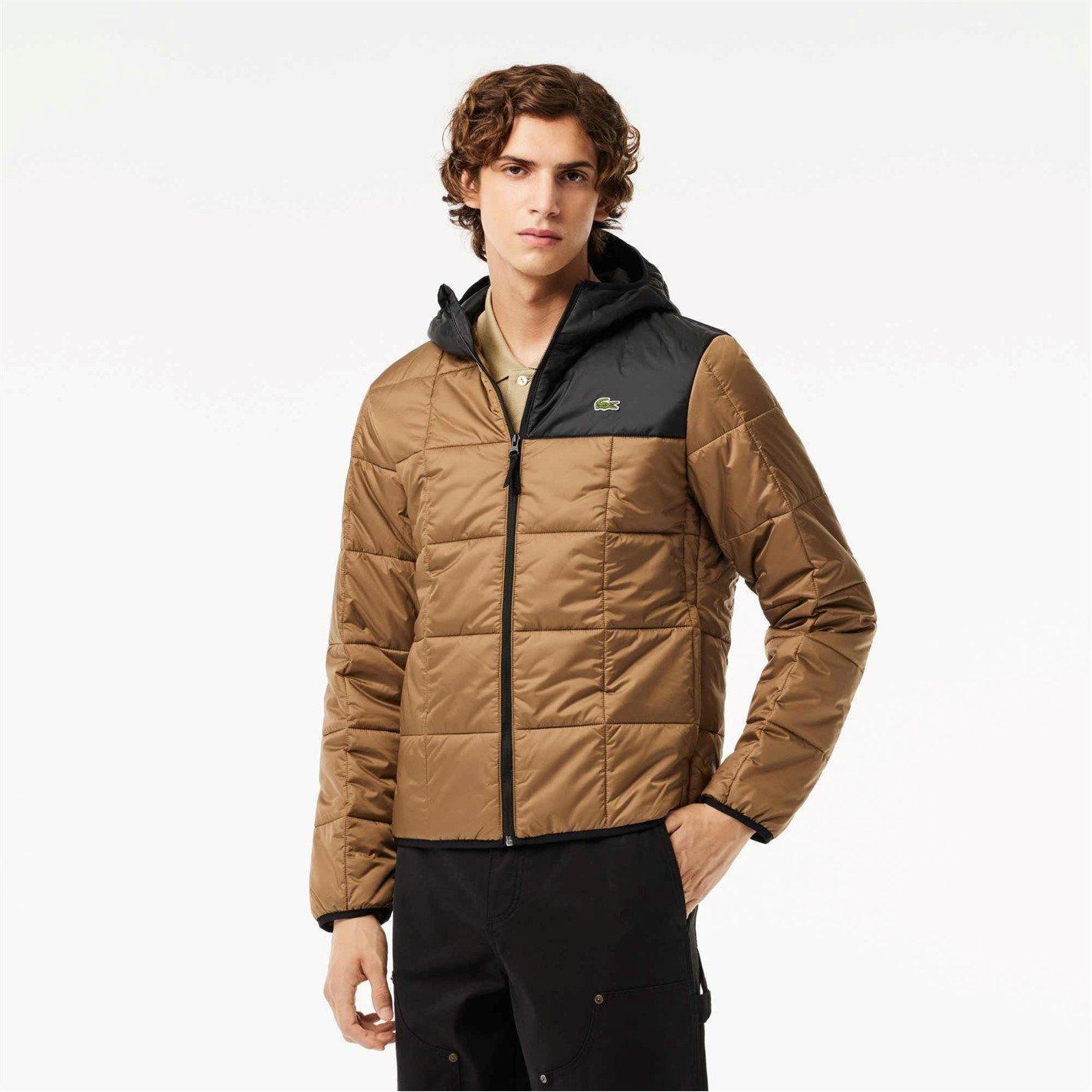 Lacoste colour block padded jacket discount