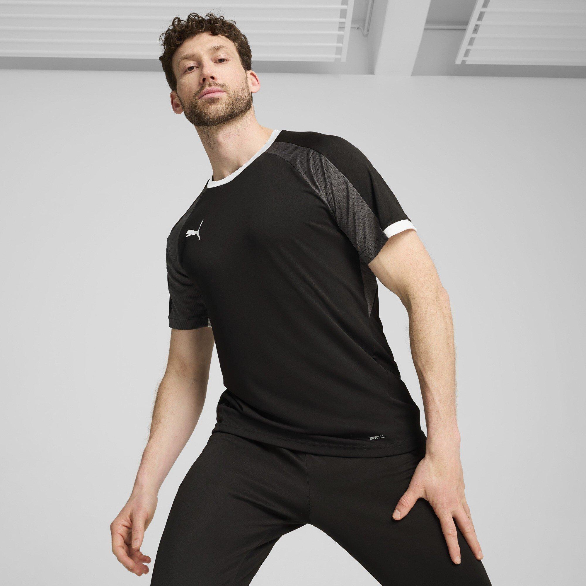 Black/White/Gry - Puma - Puma Individualliga Jersey T-Shirt Mens - 3