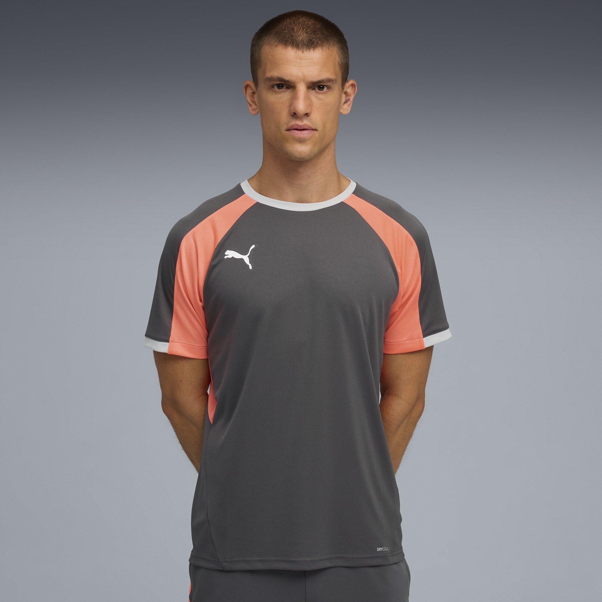Shadow Gray - Puma - Puma Individualliga Jersey T-Shirt Mens - 3