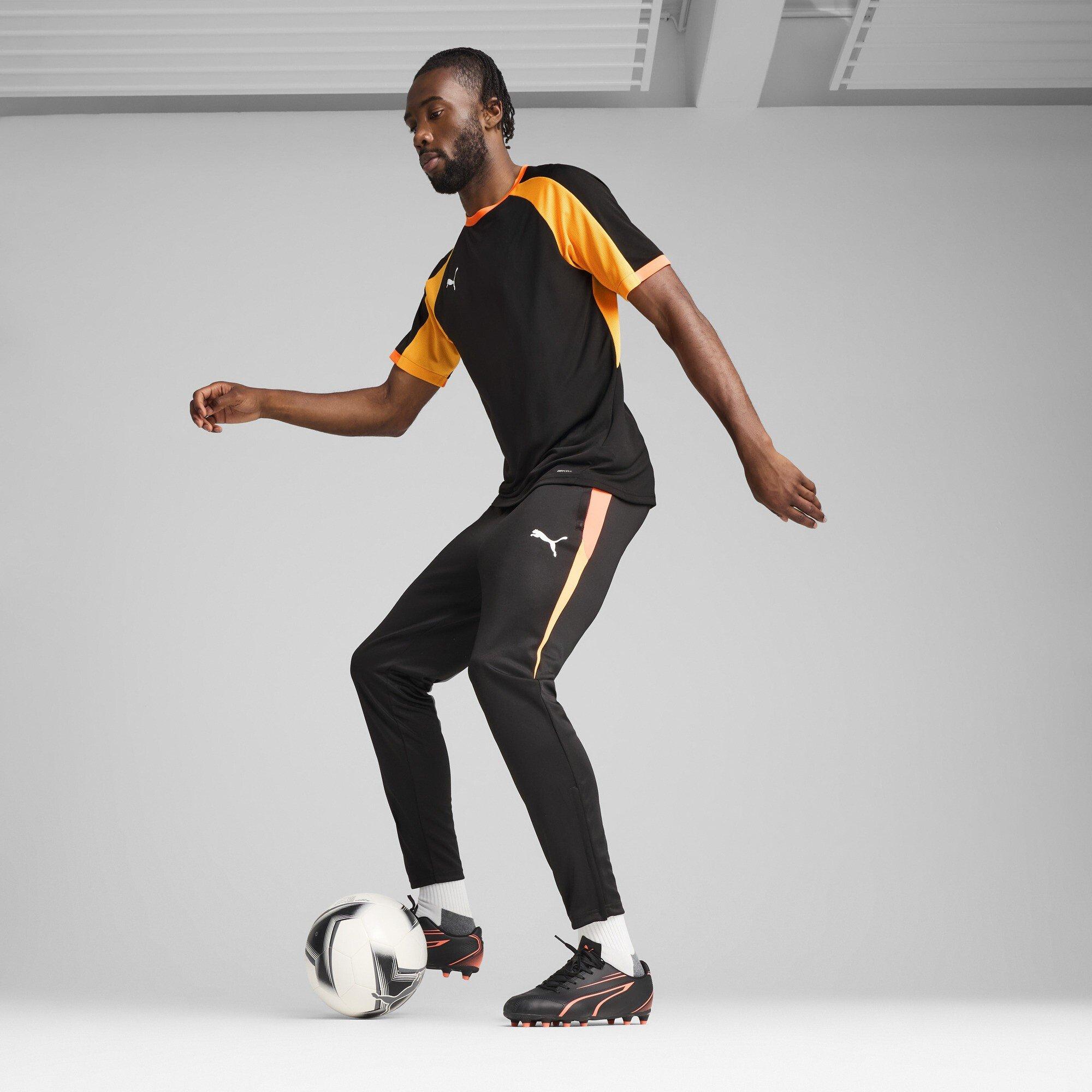 Black/Heat Fire - Puma - Puma Individualliga Jersey T-Shirt Mens - 5