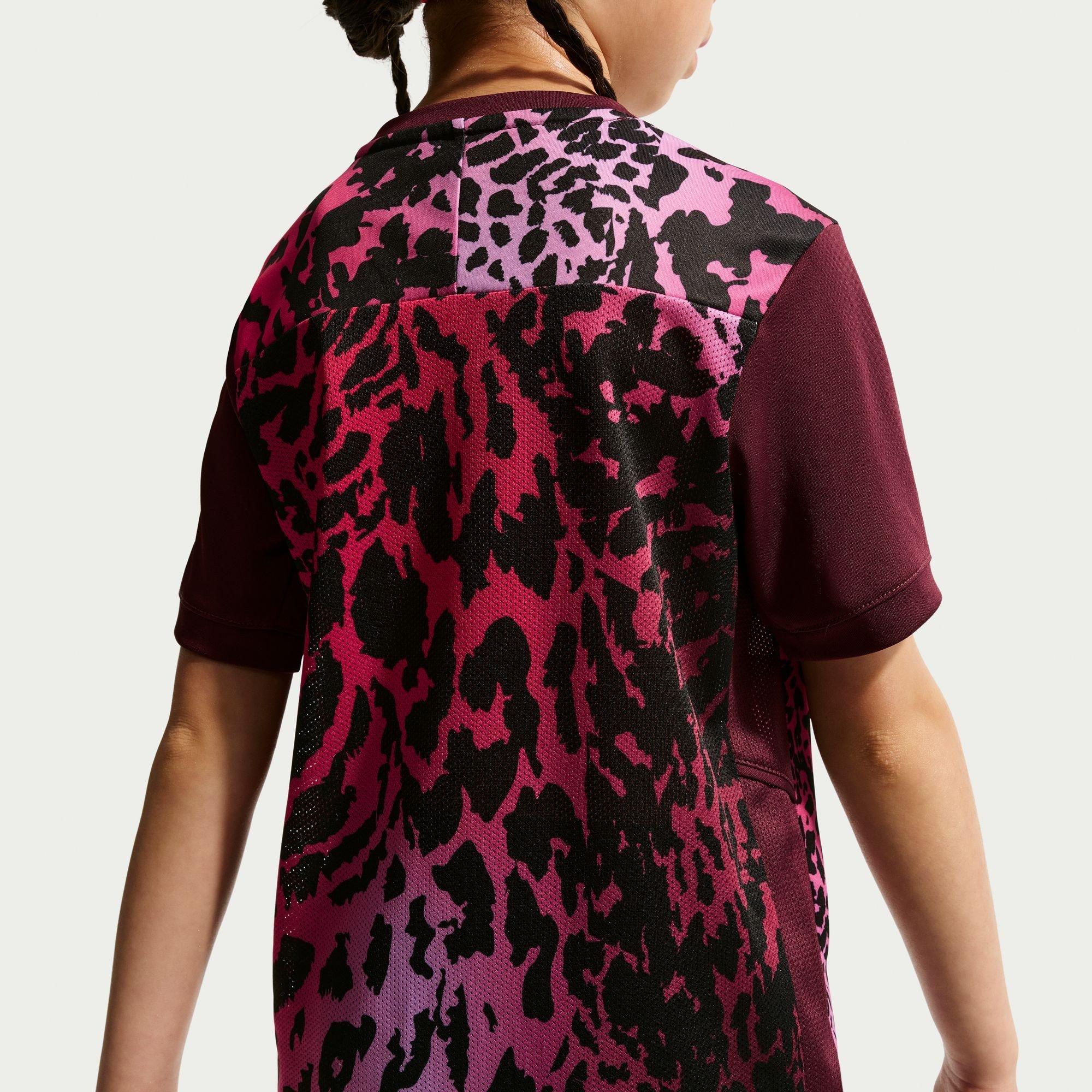 Bordeaux/Print - Nike - Kids' Short Sleeve Performance T-Shirt - 2