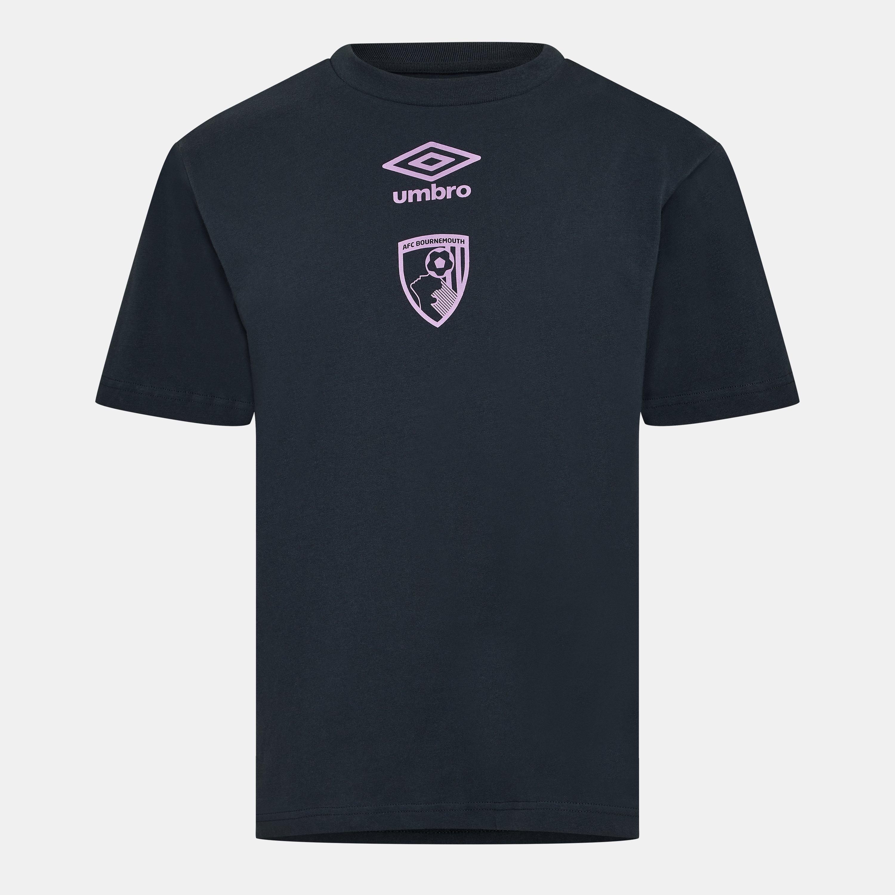 Blu/Mallard - Umbro - Men's Bournem Logo Short Sleeve Performance T-Shirt - 1