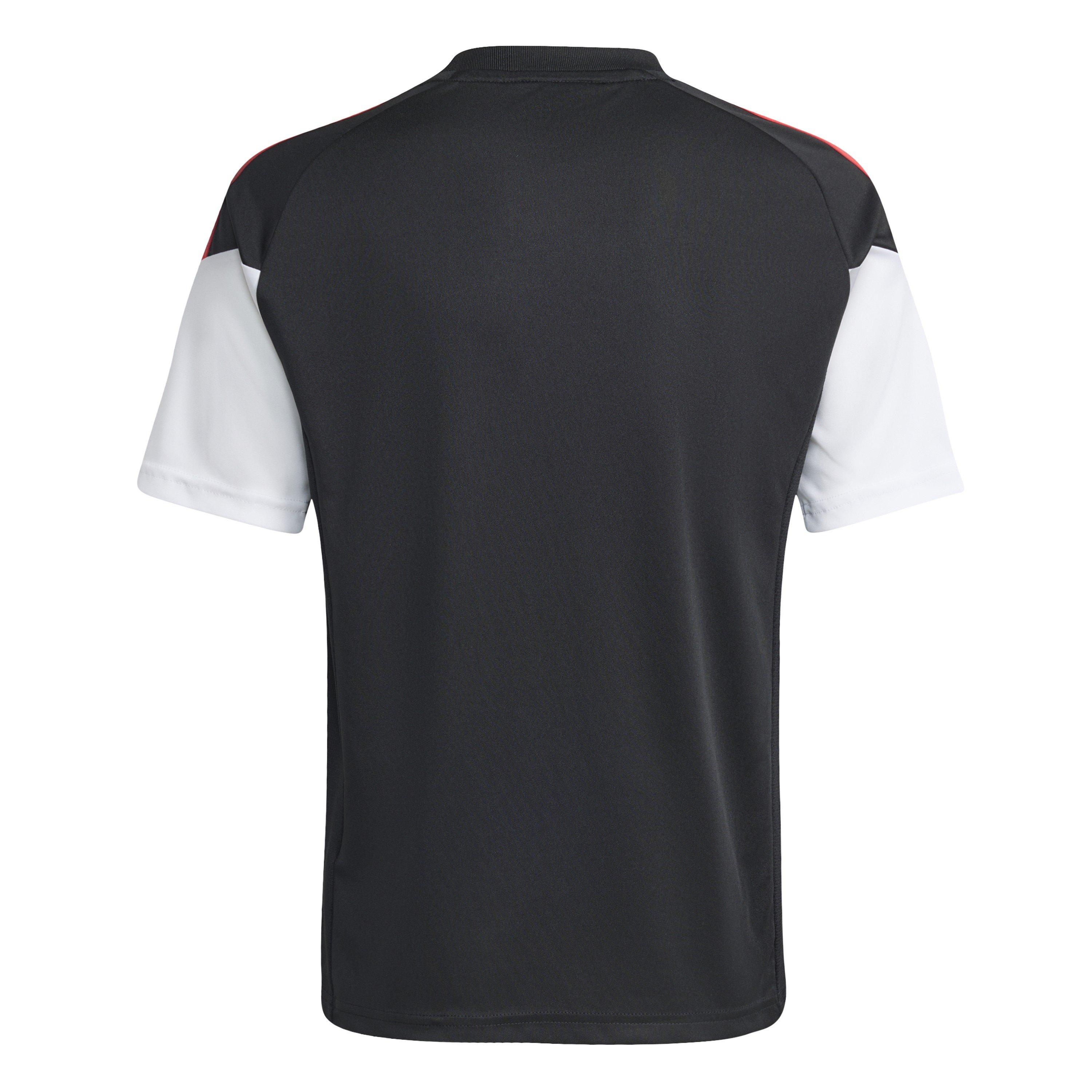 Black/Lucid Red - adidas - Kids' Tiro26L Short Sleeve Performance T-Shirt - 2