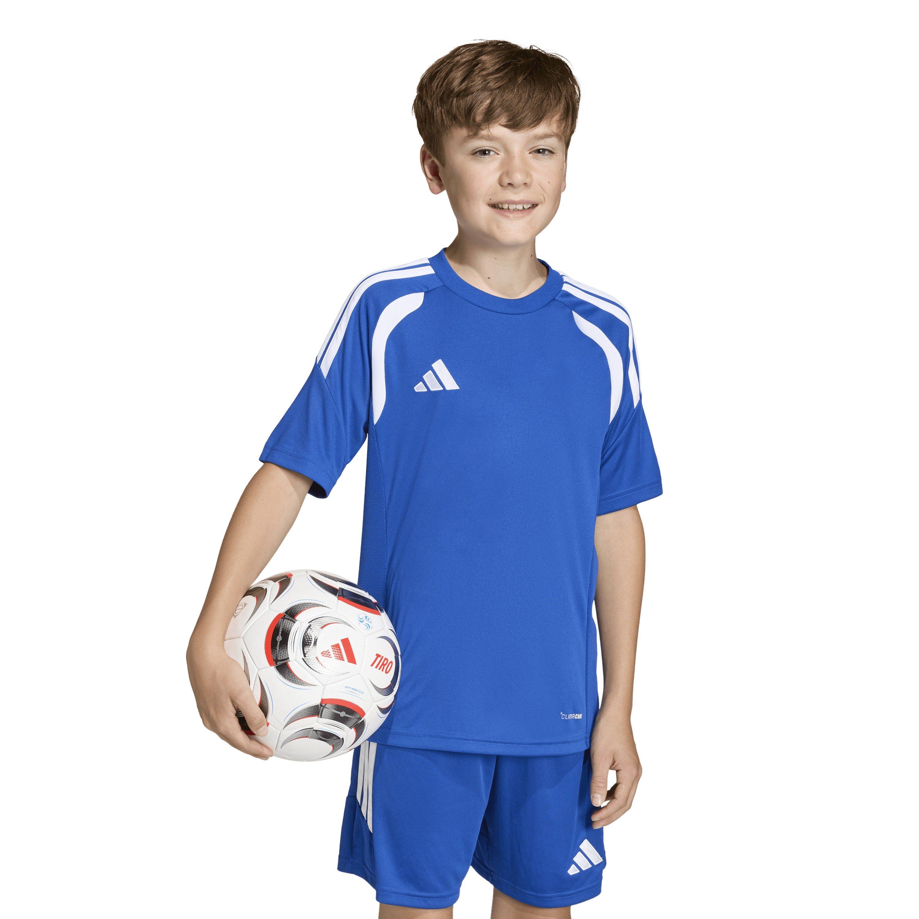Roy.Blue/White - adidas - Kids' Tiro26L Short Sleeve Performance T-Shirt - 3
