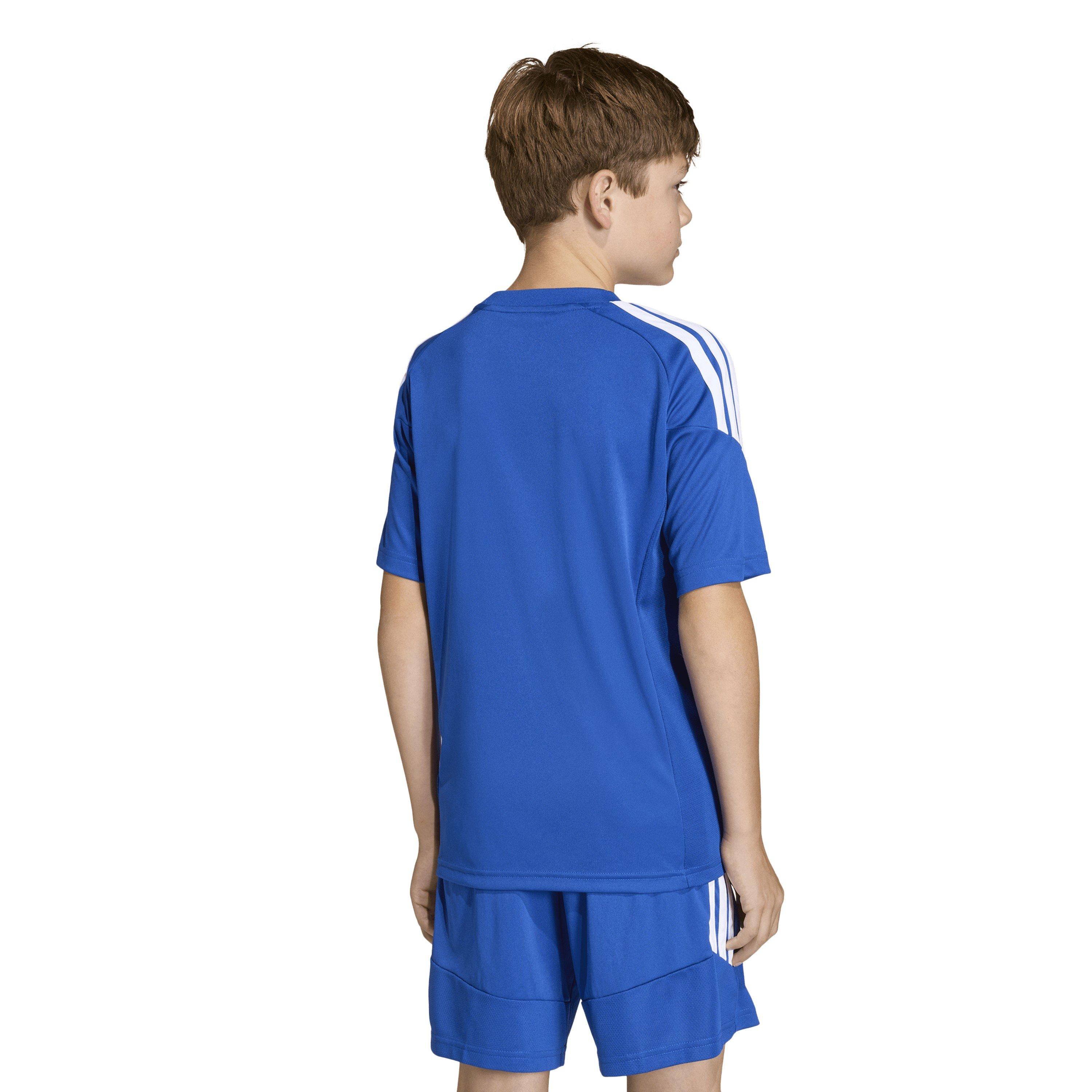 Roy.Blue/White - adidas - Kids' Tiro26L Short Sleeve Performance T-Shirt - 4