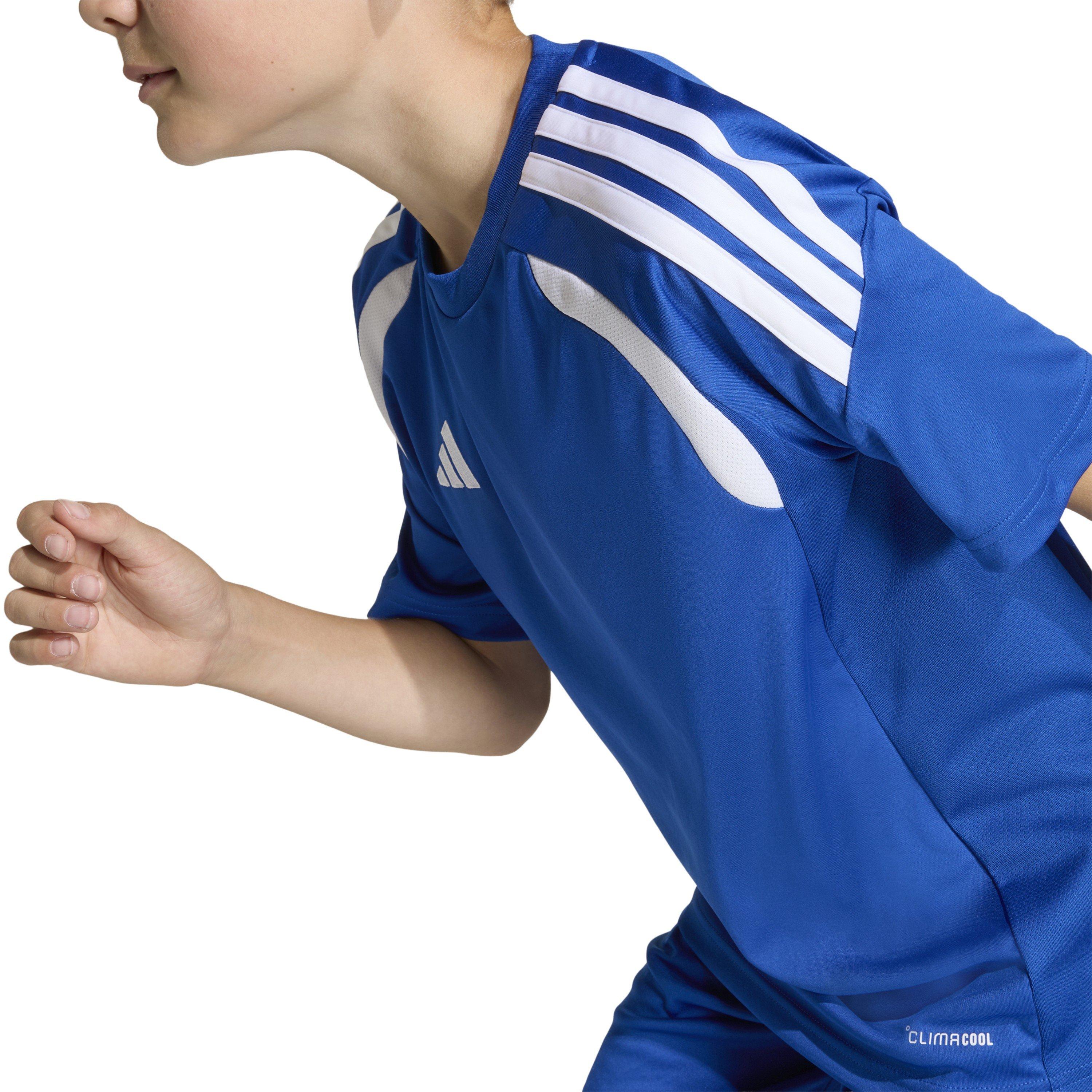 Roy.Blue/White - adidas - Kids' Tiro26L Short Sleeve Performance T-Shirt - 5