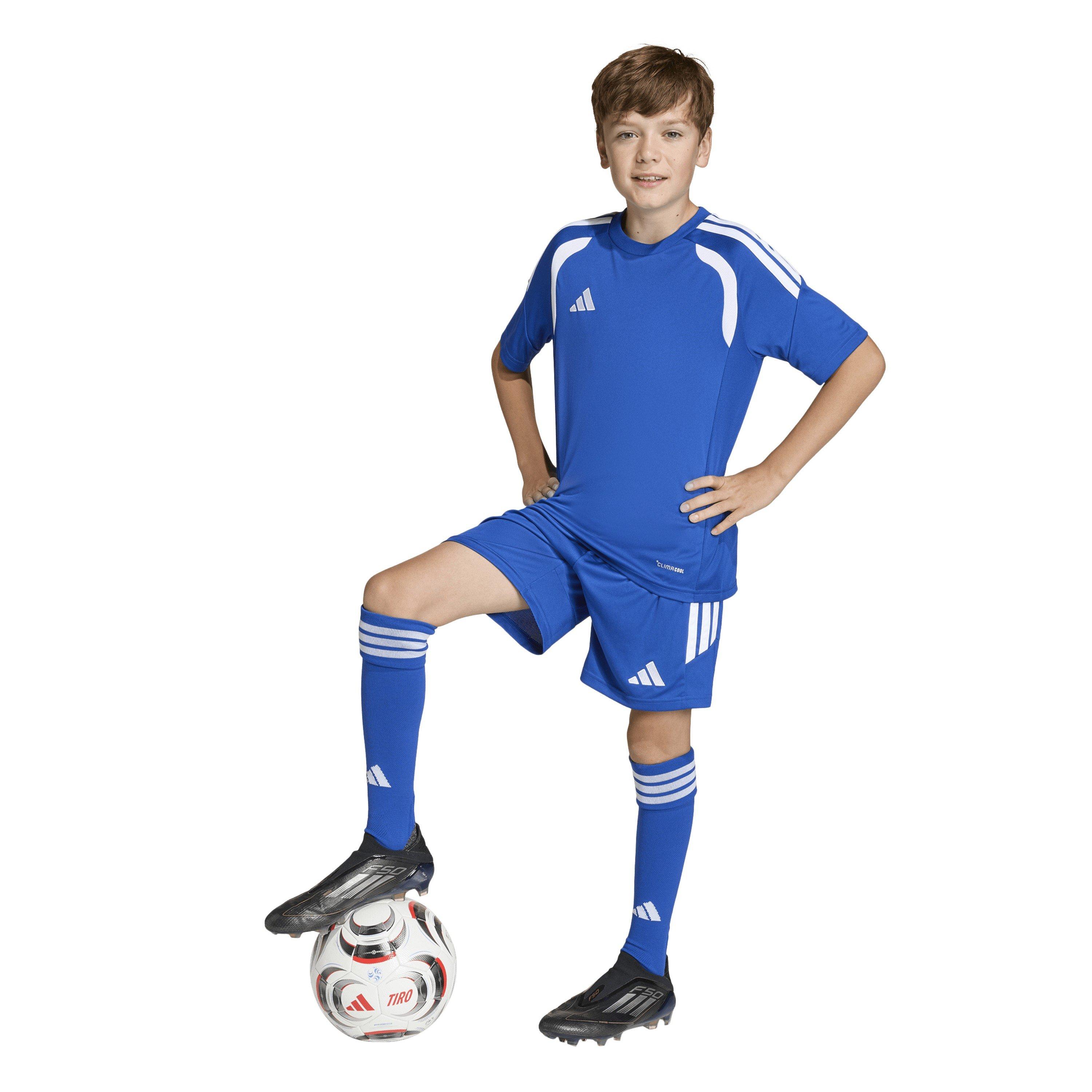 Roy.Blue/White - adidas - Kids' Tiro26L Short Sleeve Performance T-Shirt - 7
