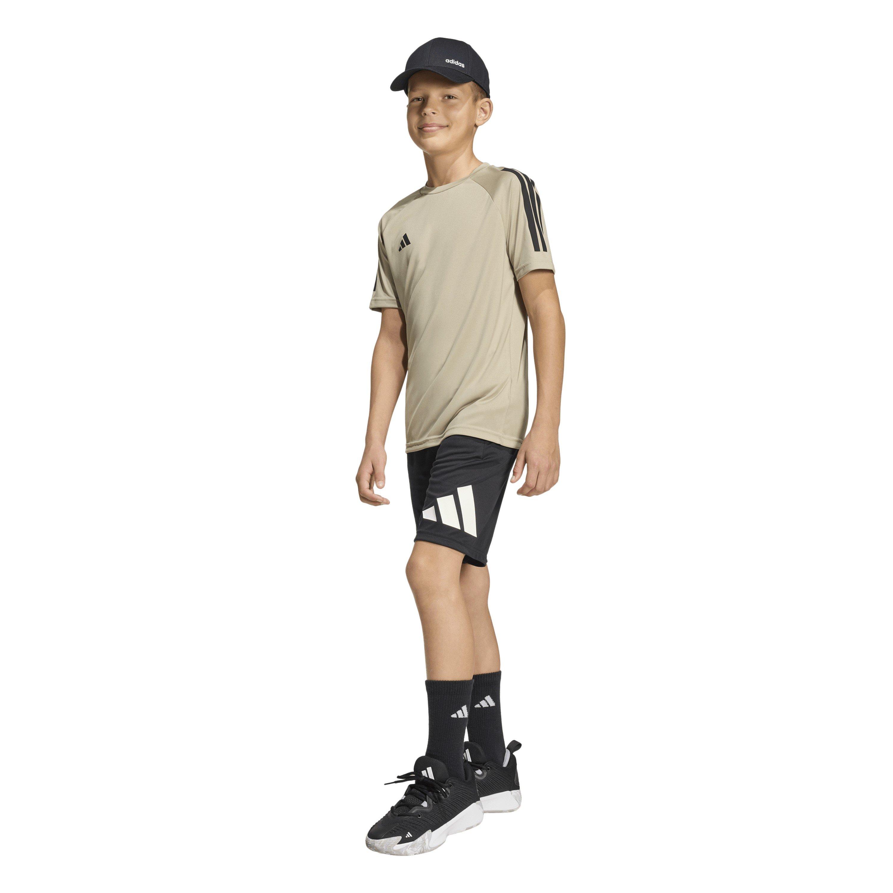 W.Cargo/Black - adidas - Kids' Short Sleeve Performance T-Shirt - 6