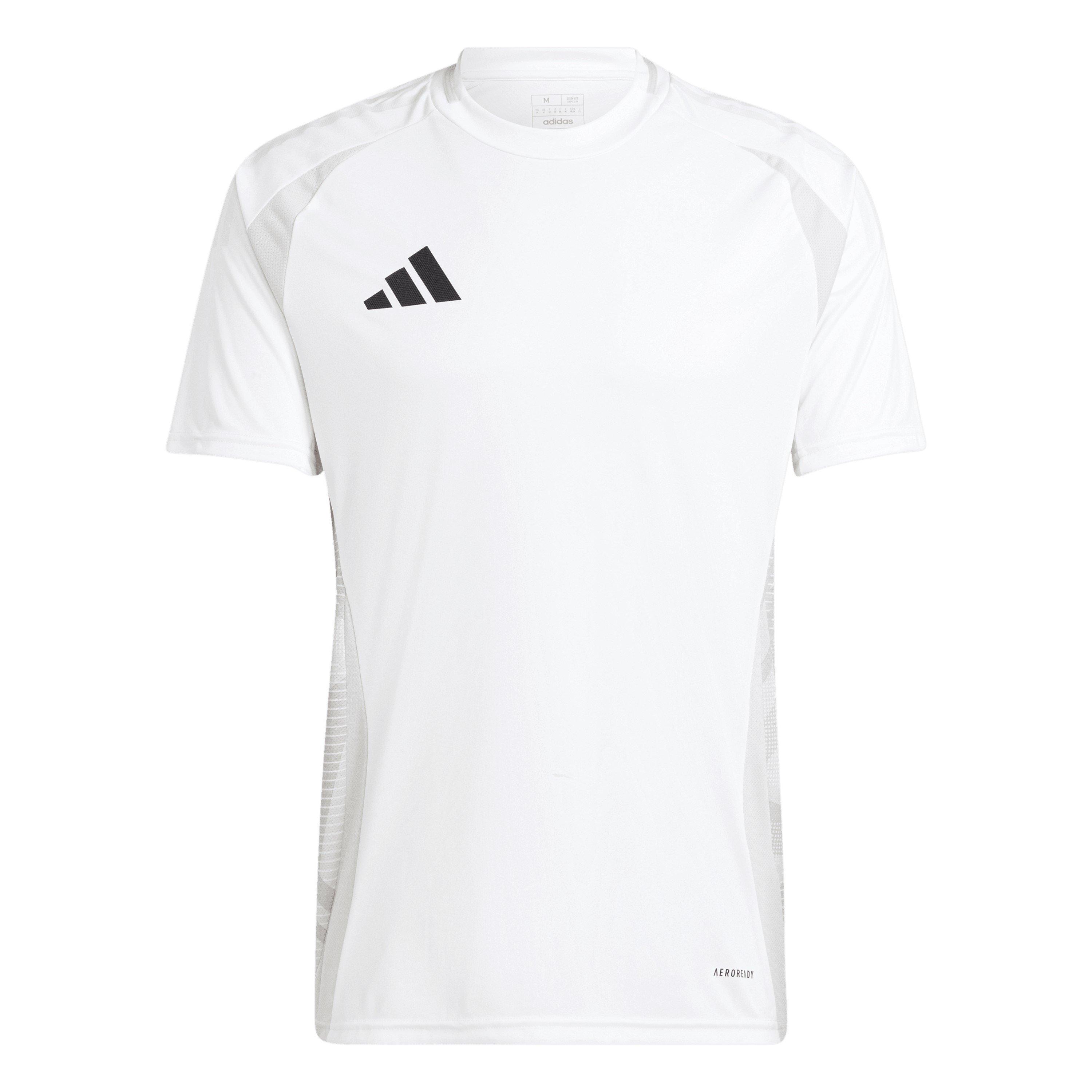 Adidas Men's Tiro24 Short Sleeve Performance T-Shirt - White - XL
