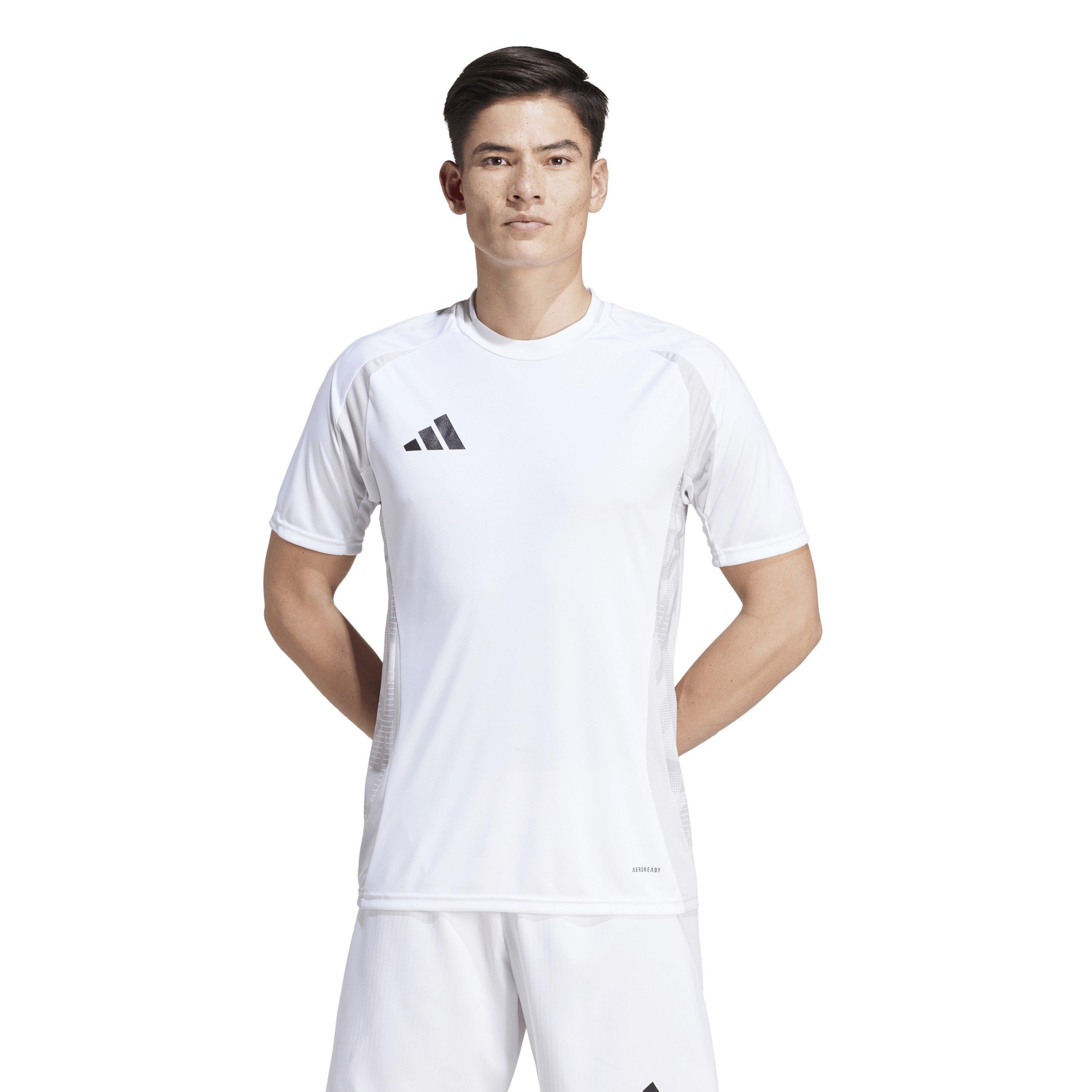 Weiß - adidas - Men's Tiro24 Short Sleeve Performance T-Shirt - 3