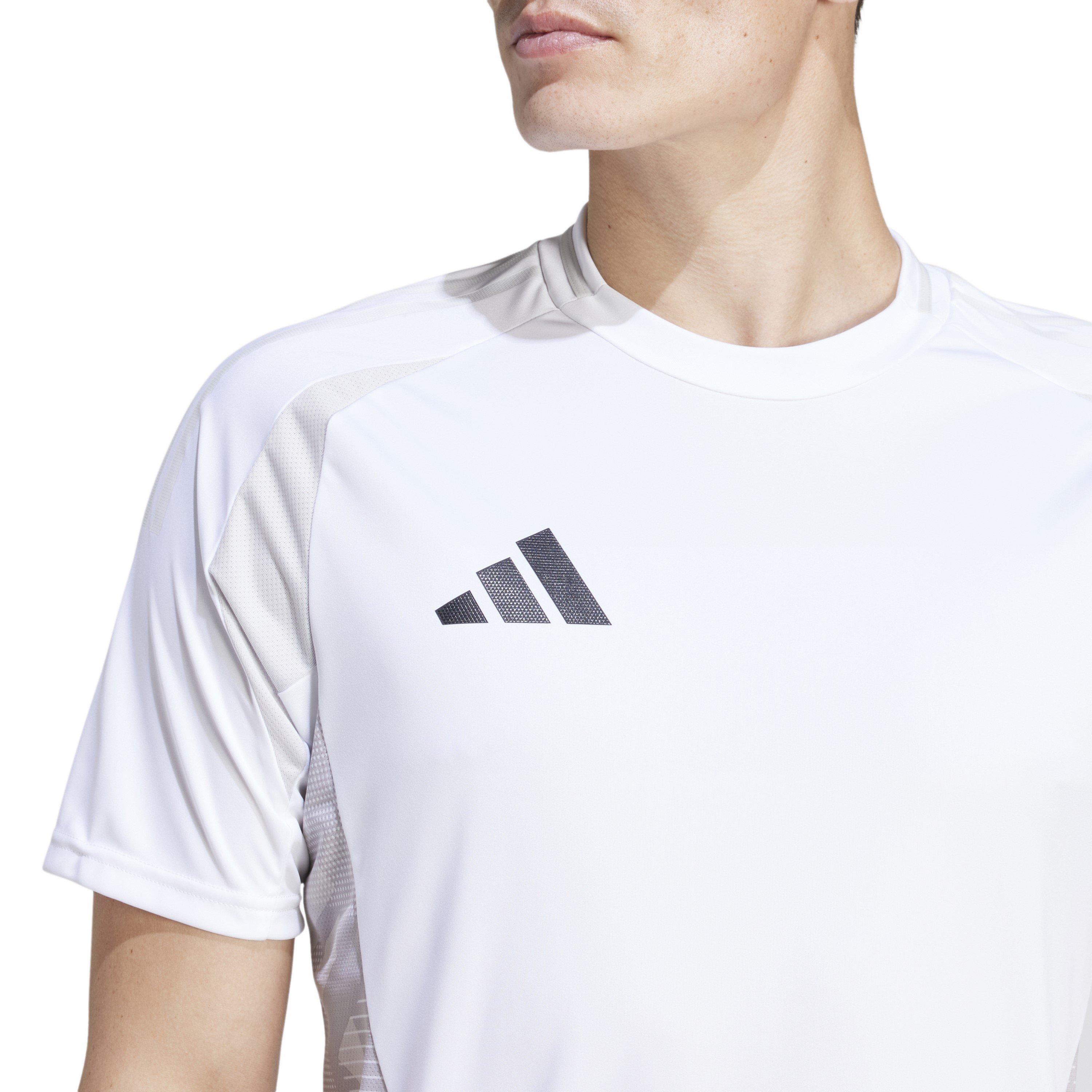 Weiß - adidas - Men's Tiro24 Short Sleeve Performance T-Shirt - 5