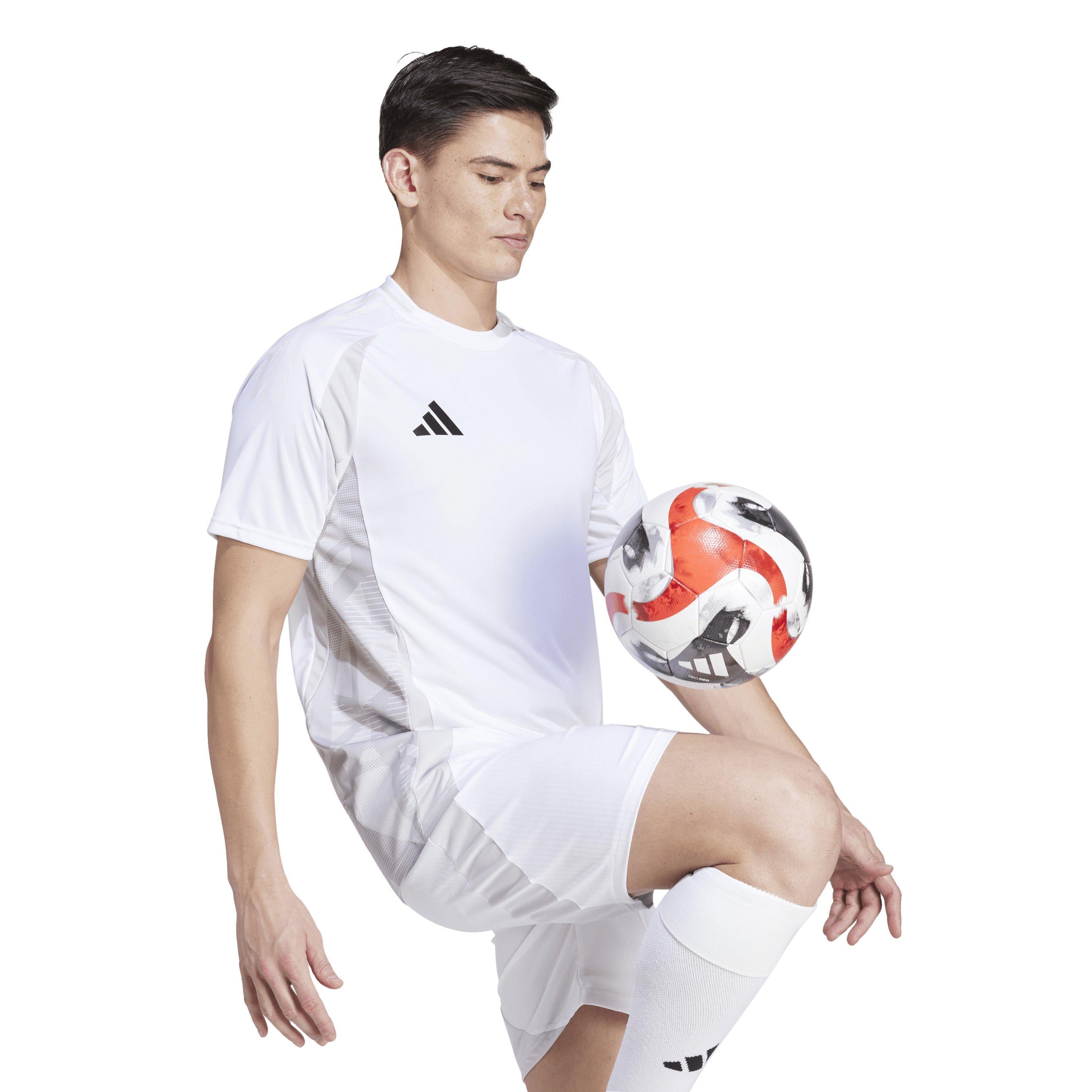 Weiß - adidas - Men's Tiro24 Short Sleeve Performance T-Shirt - 7