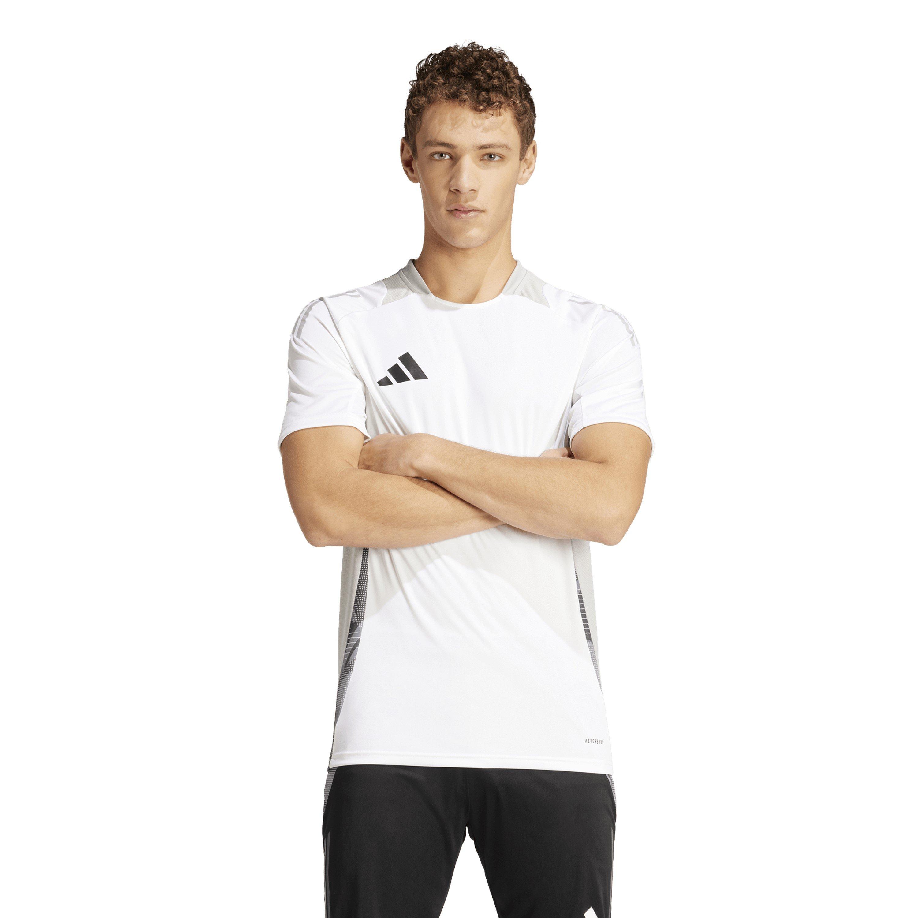 Blanco/Gris Dos - adidas - Tiro24 C Tr Jsy T-Shirt Mens - 3