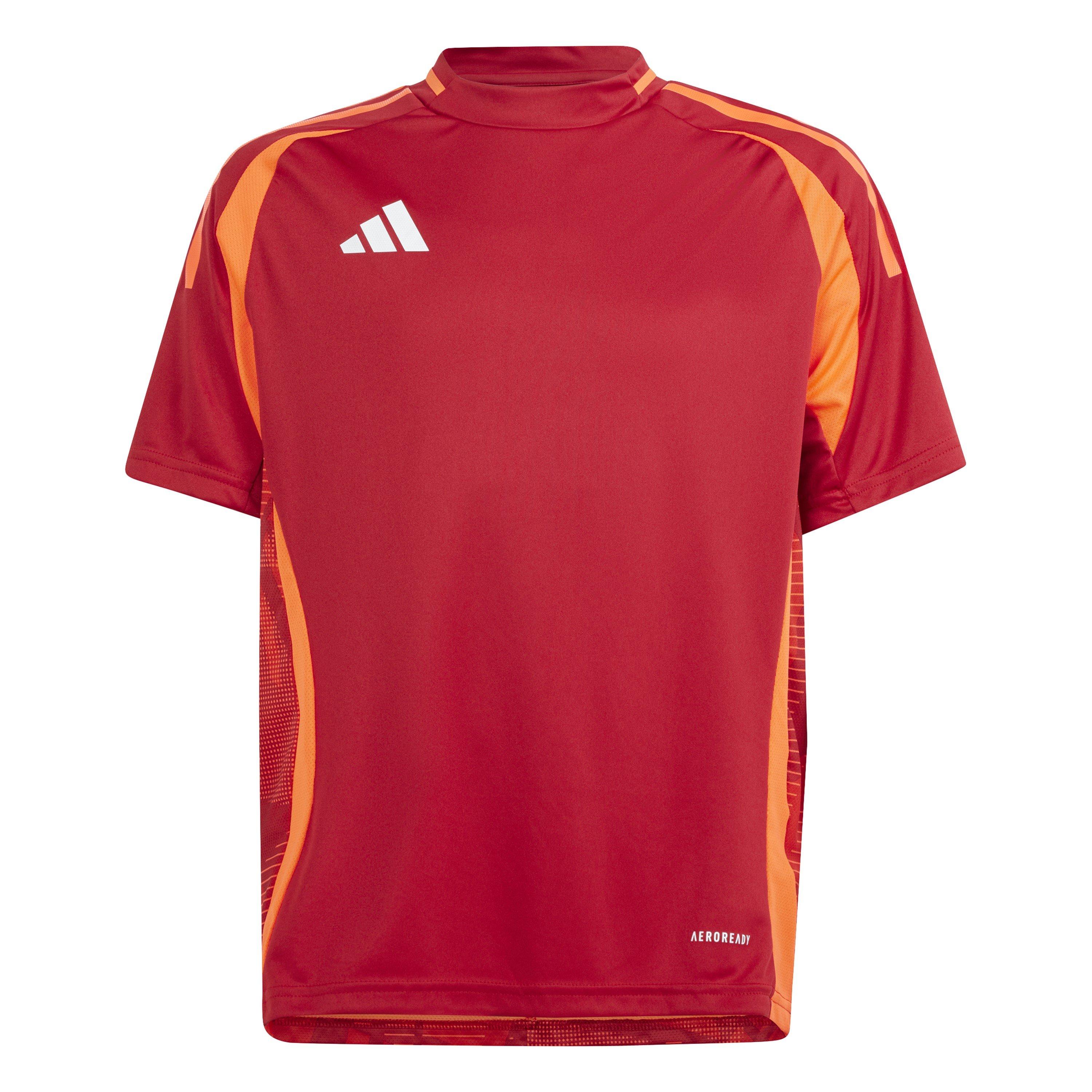 Adidas  Kids ' Tiro24 Short Sleeve Performance T-Shirt - Power Red - 11-12 Years
