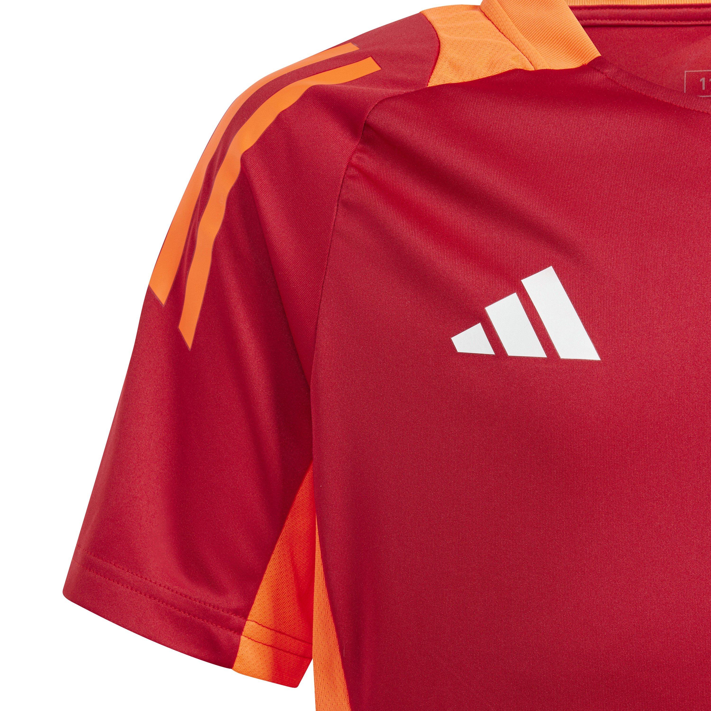 Rosso Potente - adidas - Unisex Kids' Tiro24 Short Sleeve Performance T-Shirt - 3