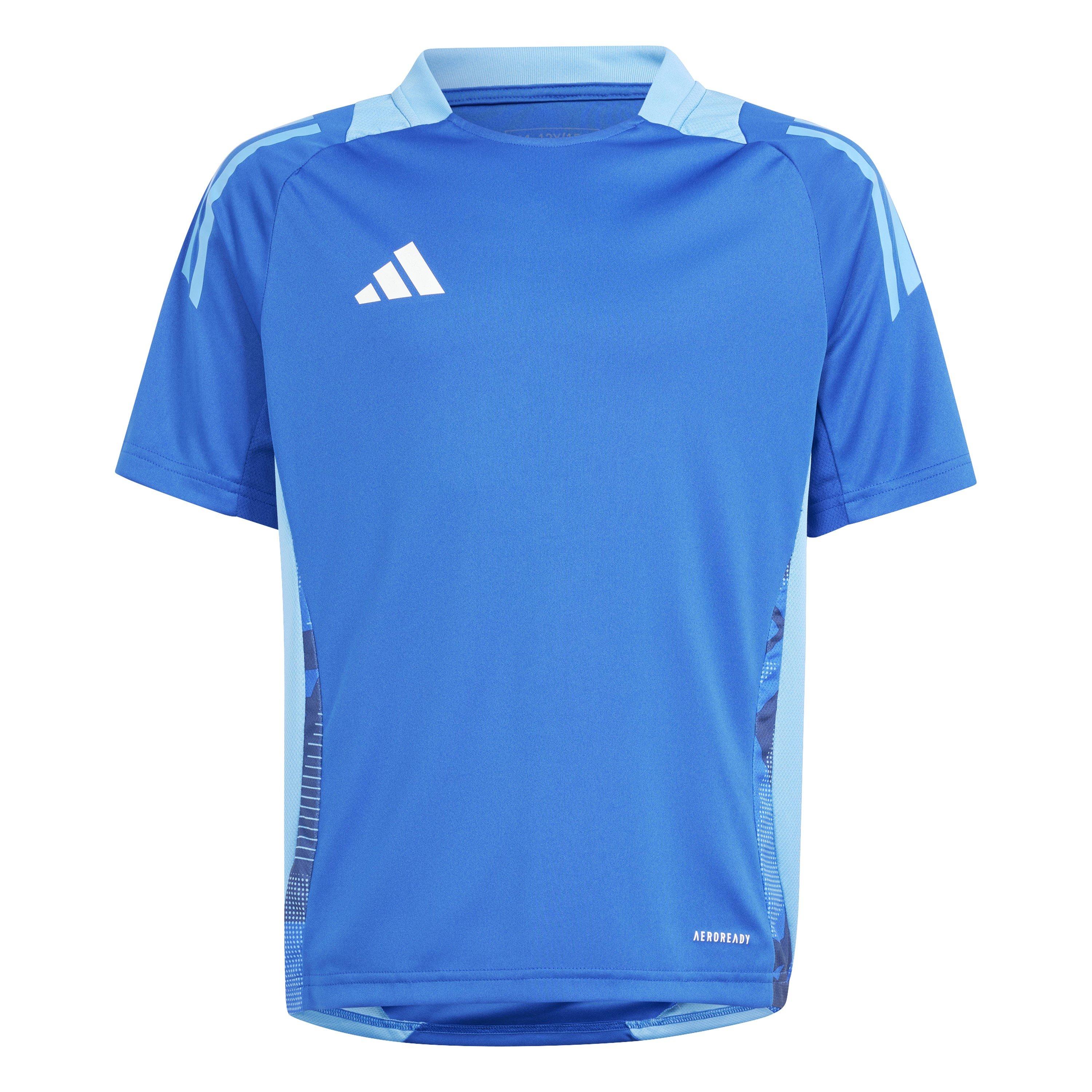 Adidas  Kids ' Tiro24 Short Sleeve Performance T-Shirt - Royal Blue - 13 Years