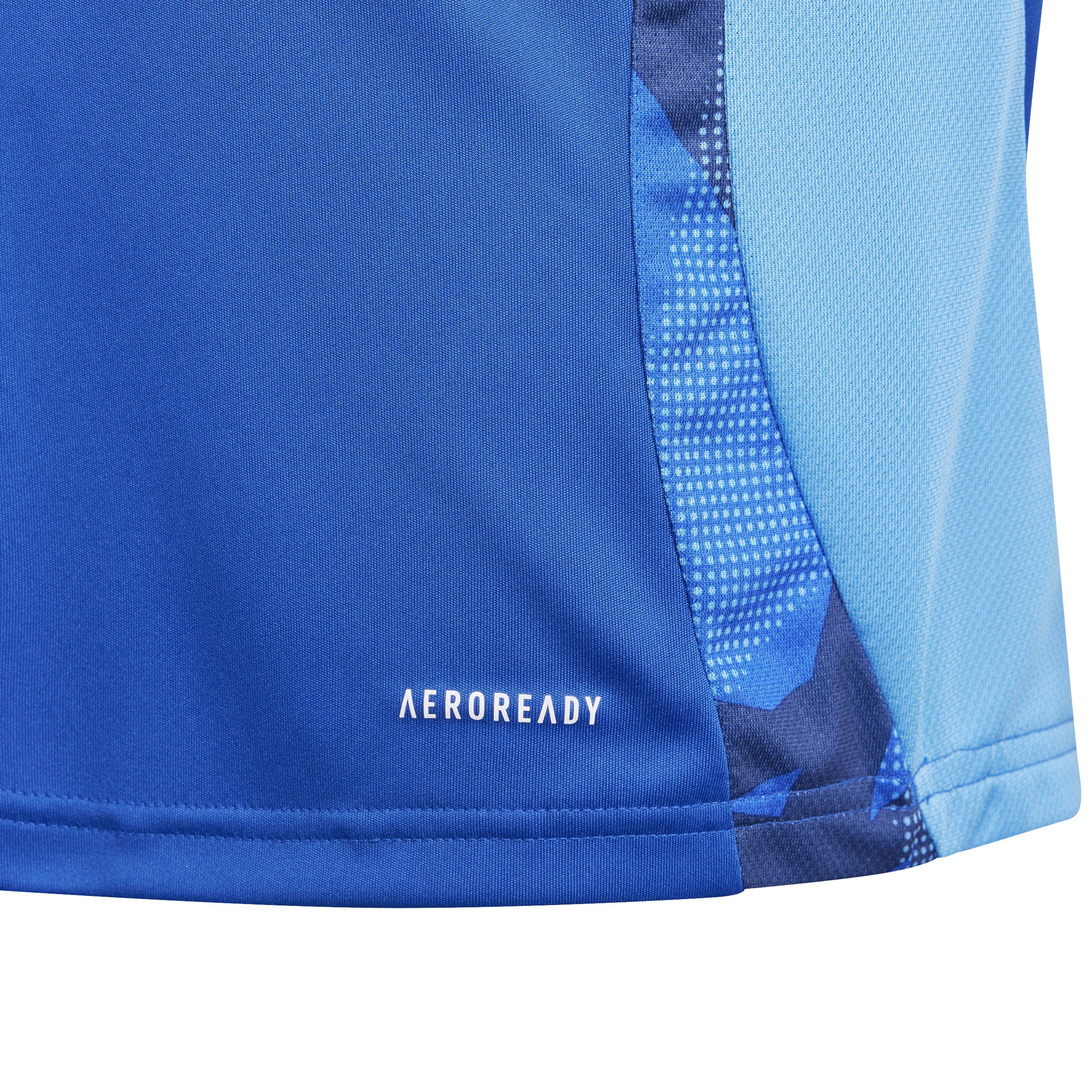Royal Blue - adidas - Unisex Kids' Tiro24 Short Sleeve Performance T-Shirt - 4