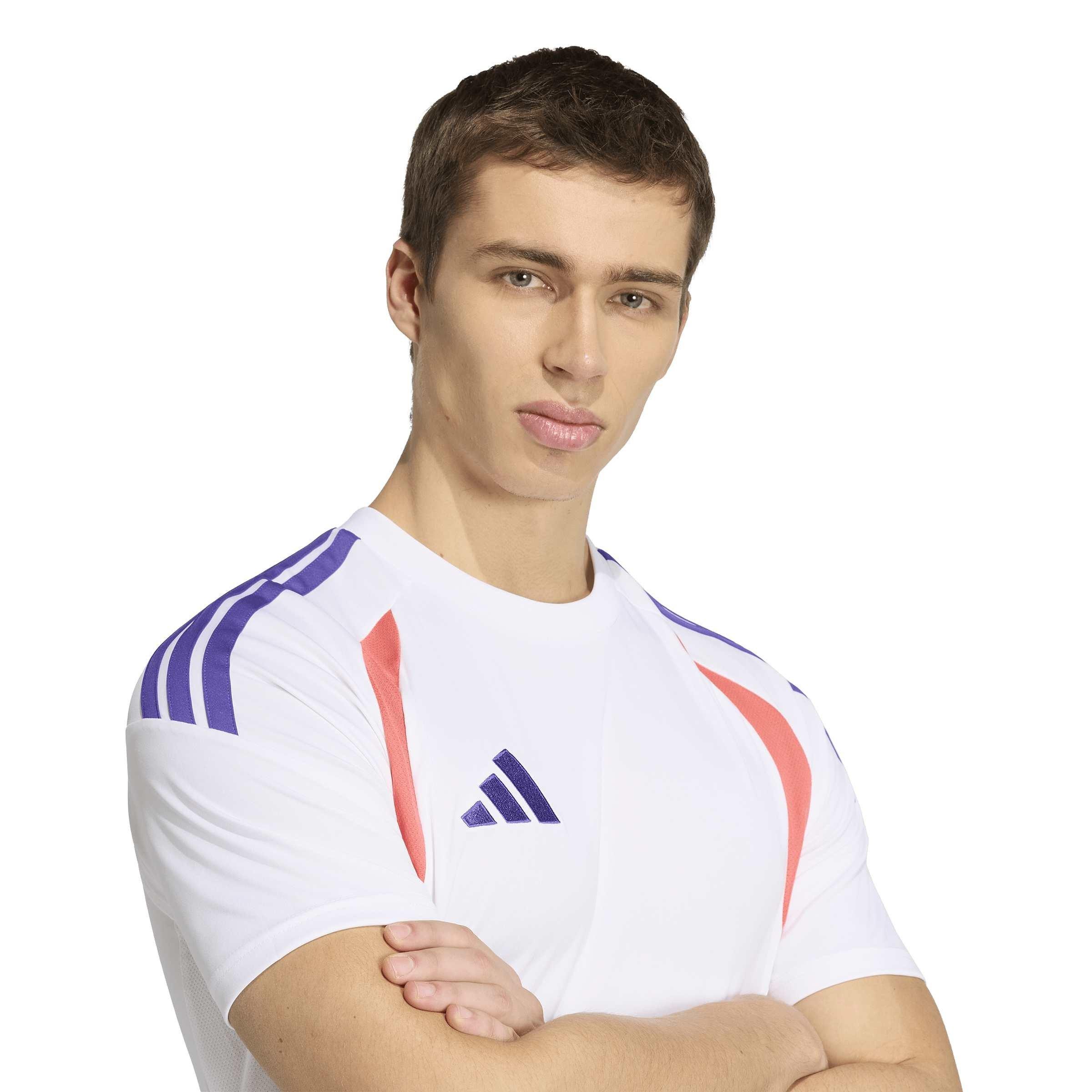 White/Purple - adidas - Men's Short Sleeve Performance T-Shirt - 5
