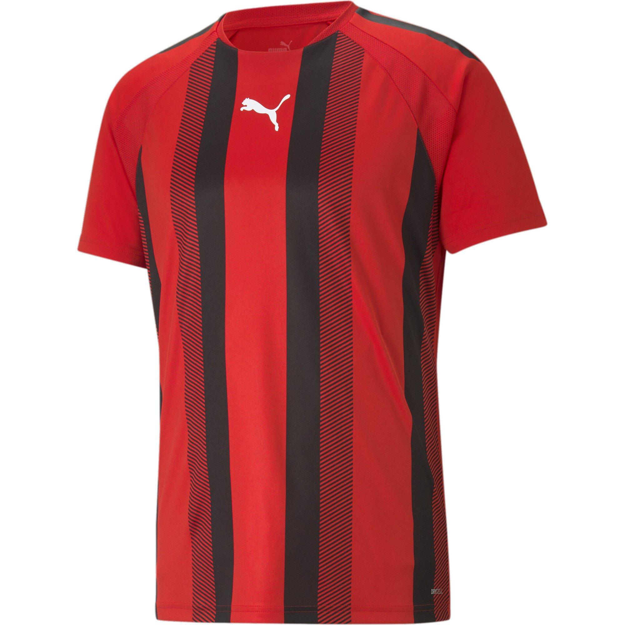 Red/Black/White - Puma - Puma Teamliga Striped Jersey T-Shirt Mens - 1