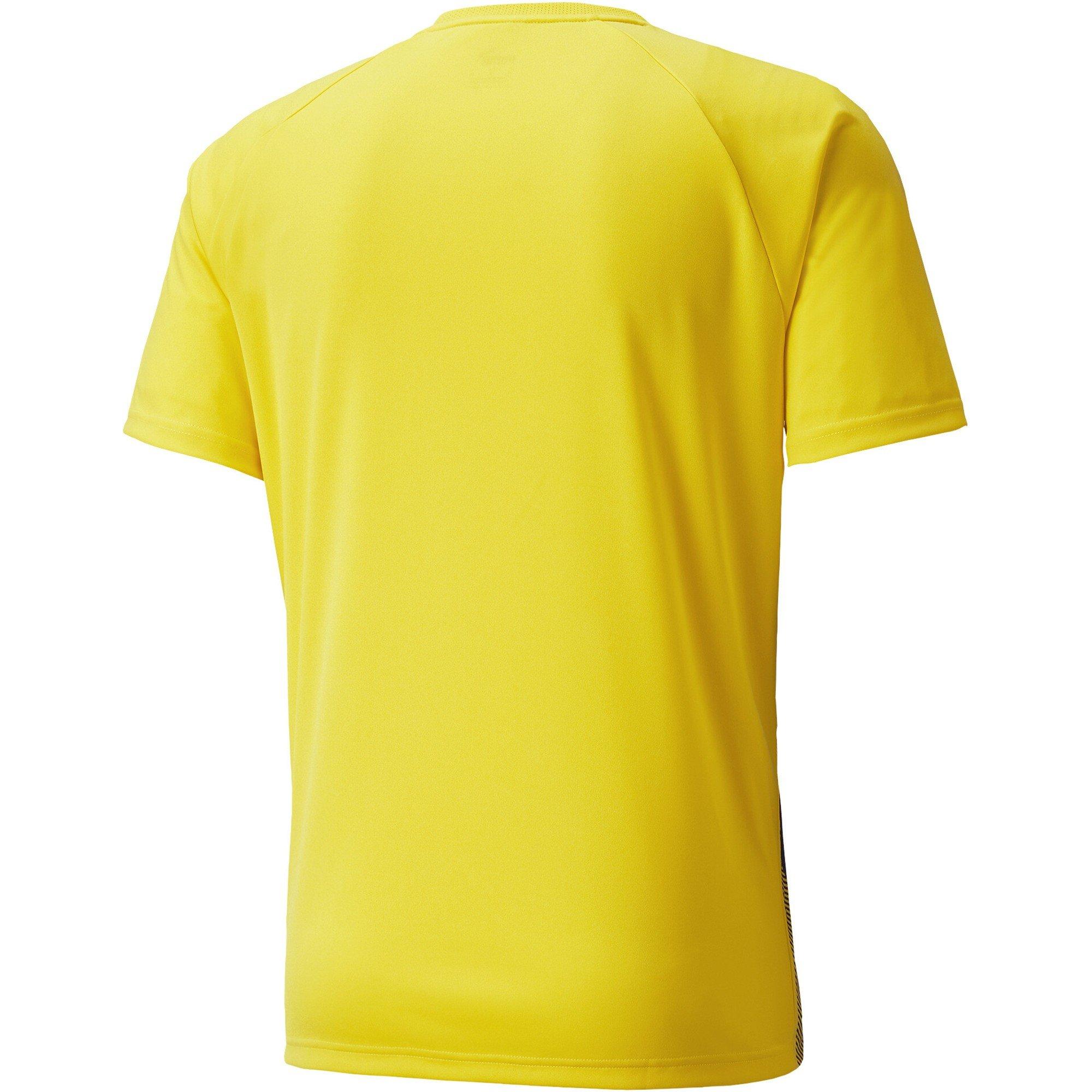 Geel/Zwart - Puma - Puma Teamliga Striped Jersey T-Shirt Mens - 2