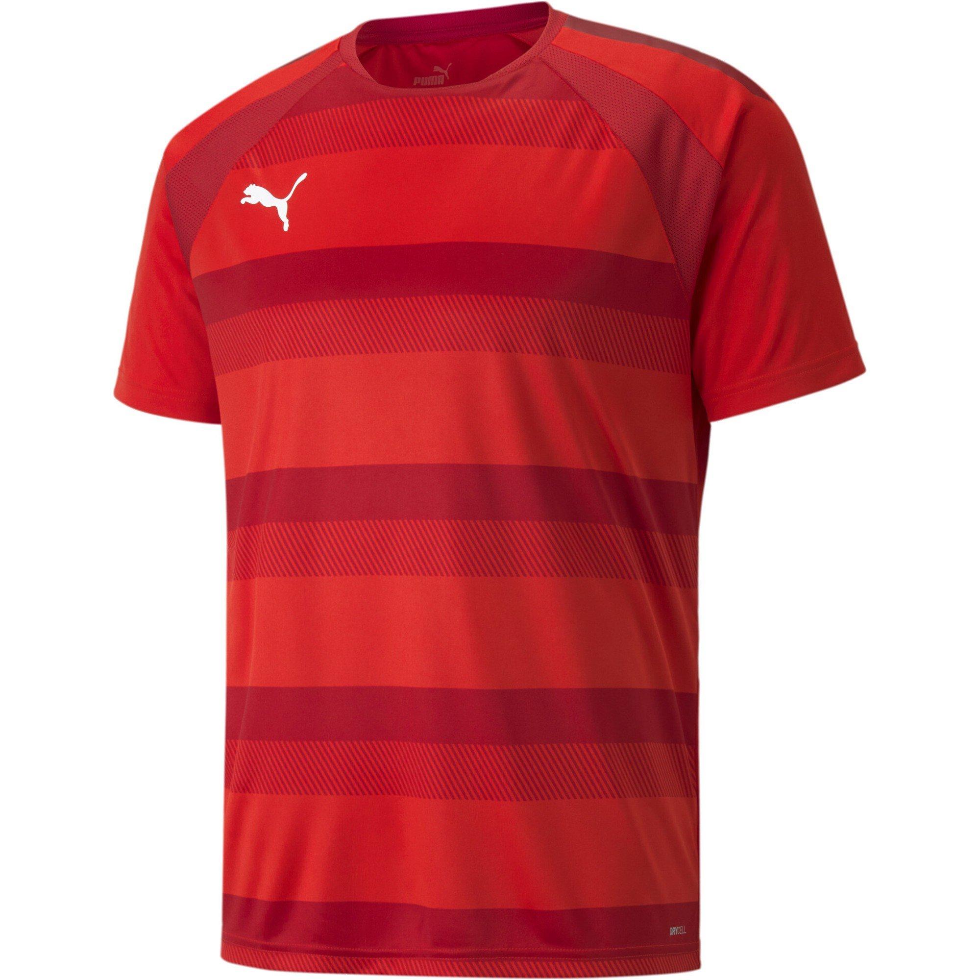 Puma Men's Teamvision Jersey T-Shirt - Red/Pepper/Wht - 2XL