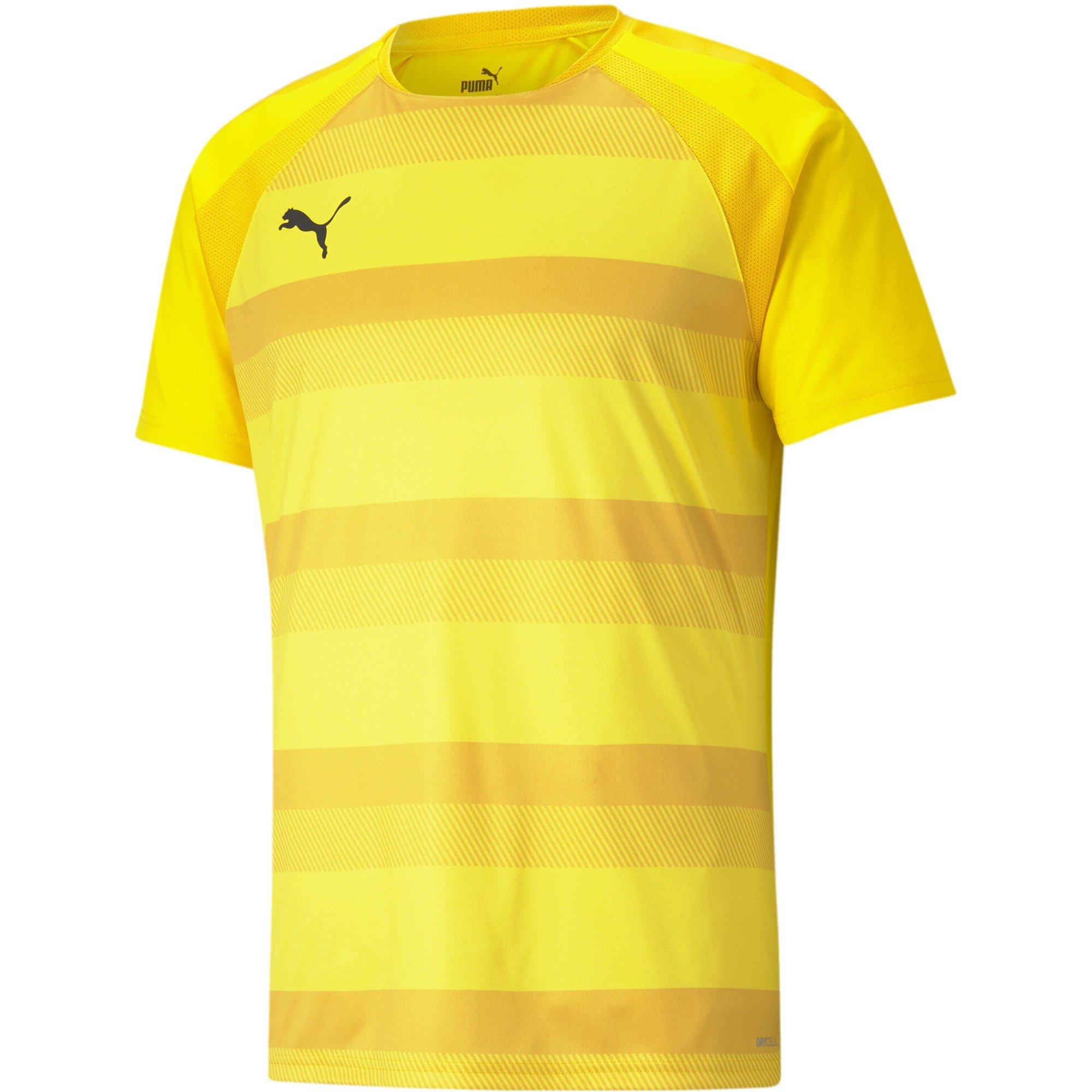 Puma Men's Teamvision Jersey T-Shirt - Yellow/Black - 3XL