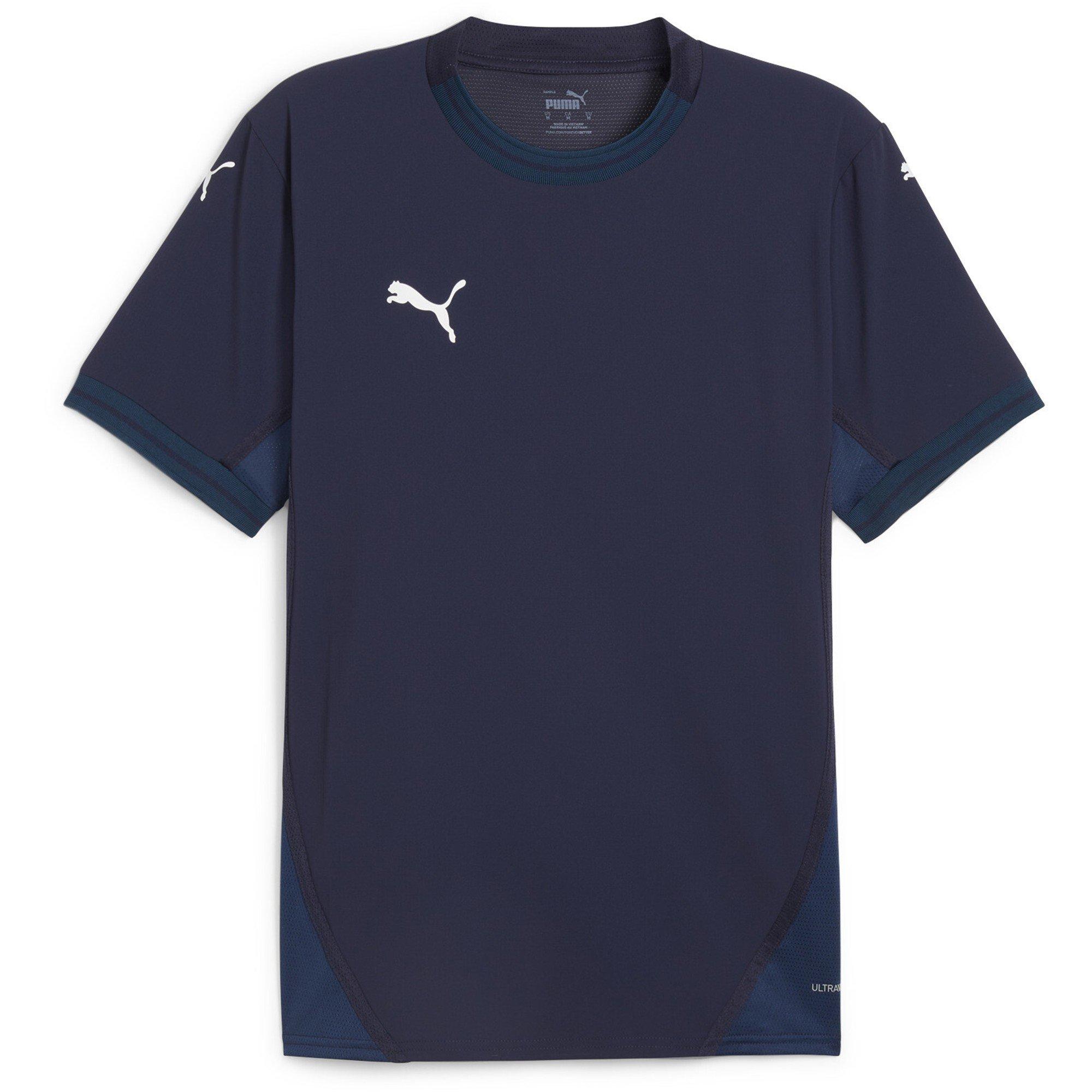 Puma Men's Teamfinal Jersey T-Shirt - Navy/White/Blue - 2XL
