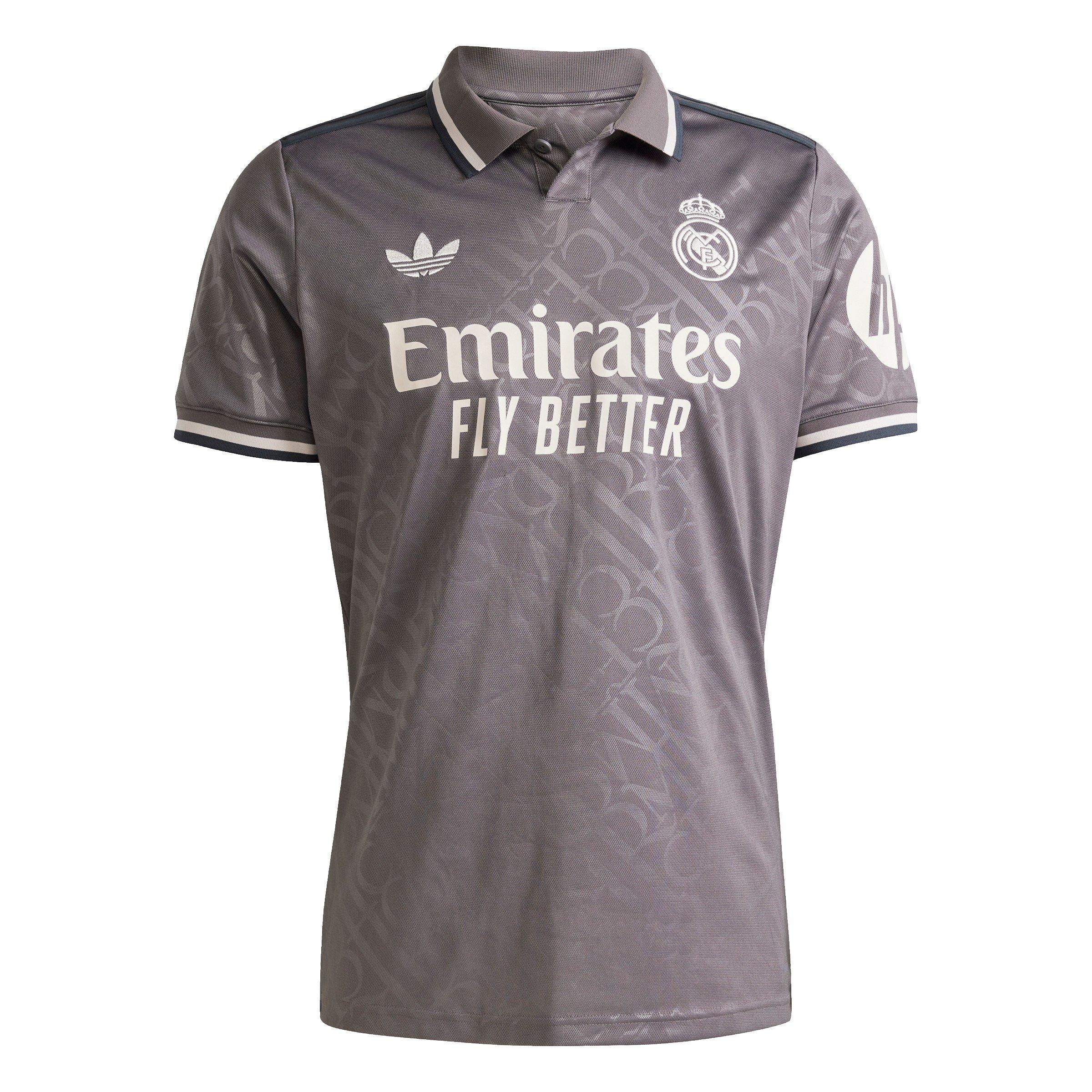 Adidas Men's Real 3 Jersey Short Sleeve Performance T-Shirt - Charcoal - M