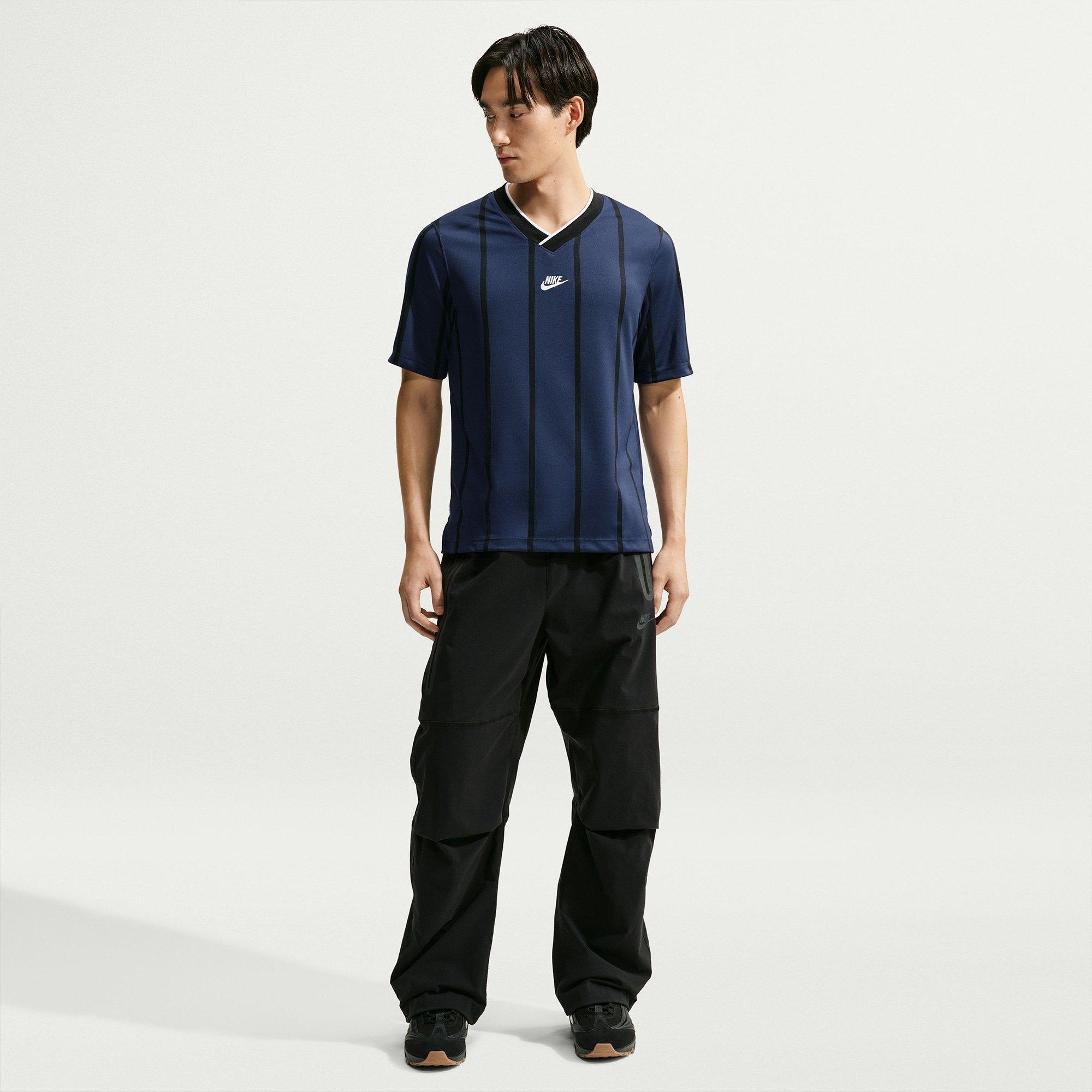Navy/Grey/White - Nike - Men's Premier Stripe Dri-FIT Short-Sleeve Performance T-Shirt - 5