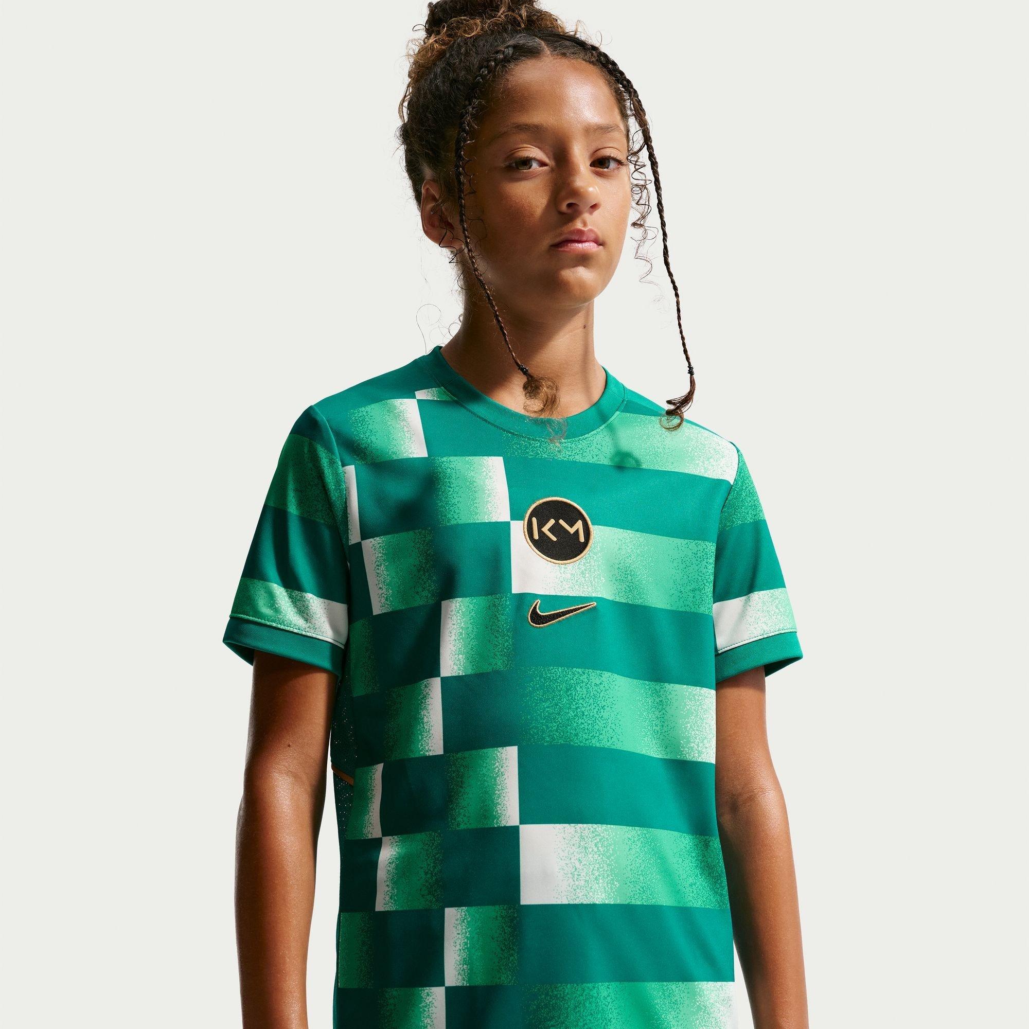 Rio Teal/Gold - Nike - Kids' Academy 25 Short-Sleeve Dri-FIT Slim-Fit Performance T-Shirt - 2