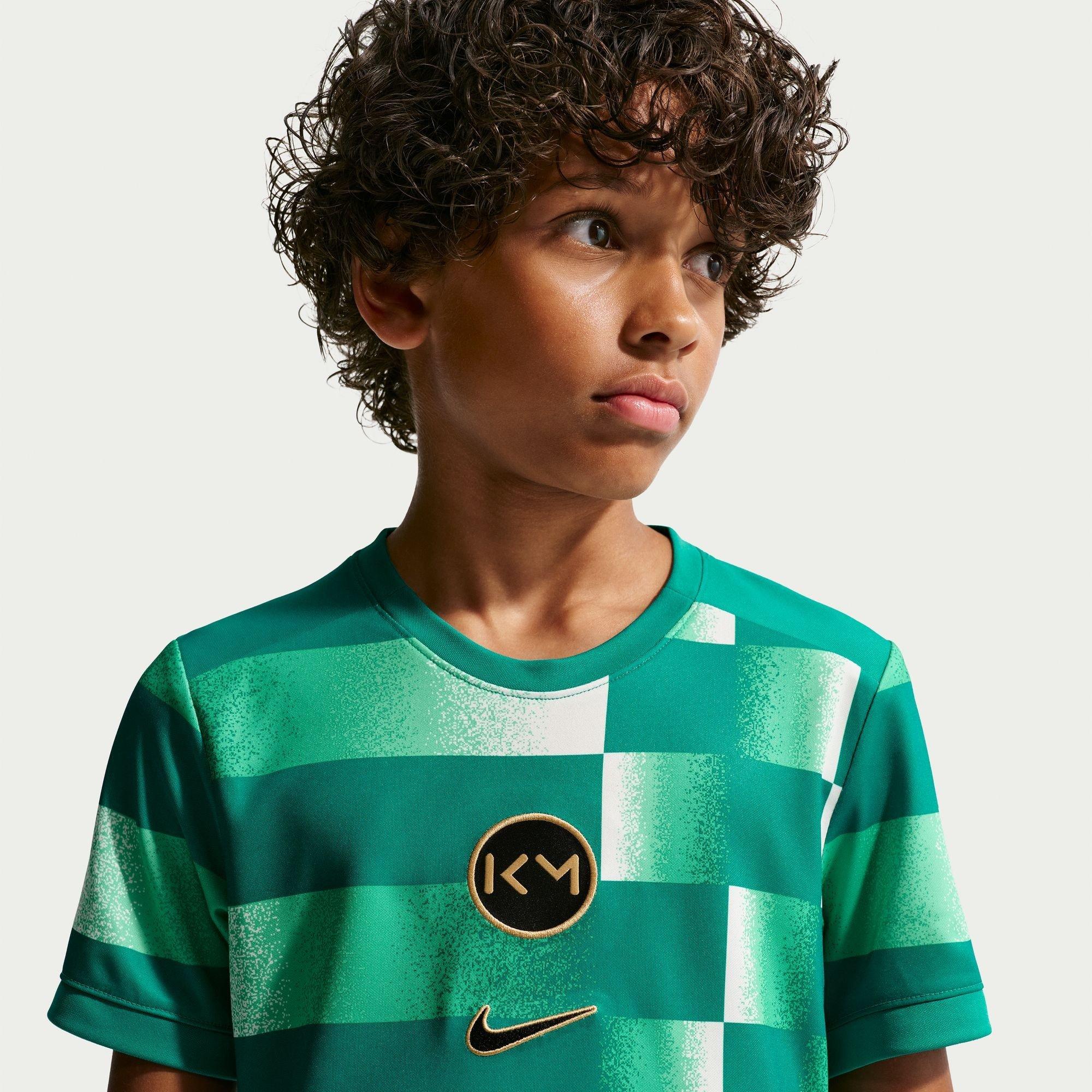 Rio Teal/Gold - Nike - Kids' Academy 25 Short-Sleeve Dri-FIT Slim-Fit Performance T-Shirt - 3