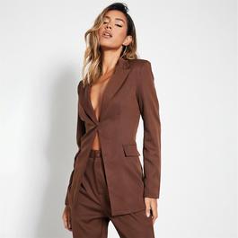 galea popover crinkle shirt ISAWITFIRST Tailored Open Back Detail Blazer
