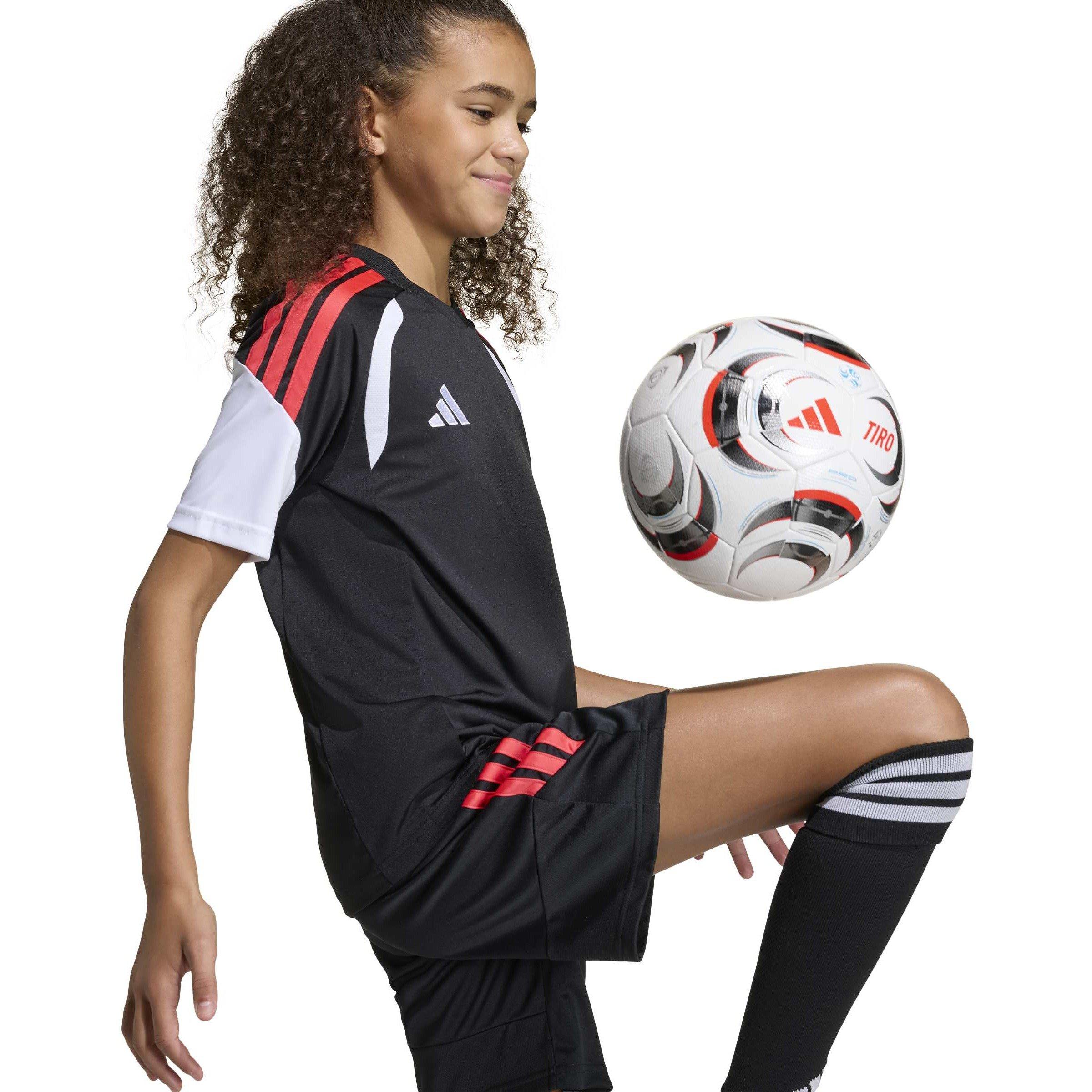 Black/Selure - adidas - Kids' Tiro 26 League Short-Sleeve T-Shirt - 8