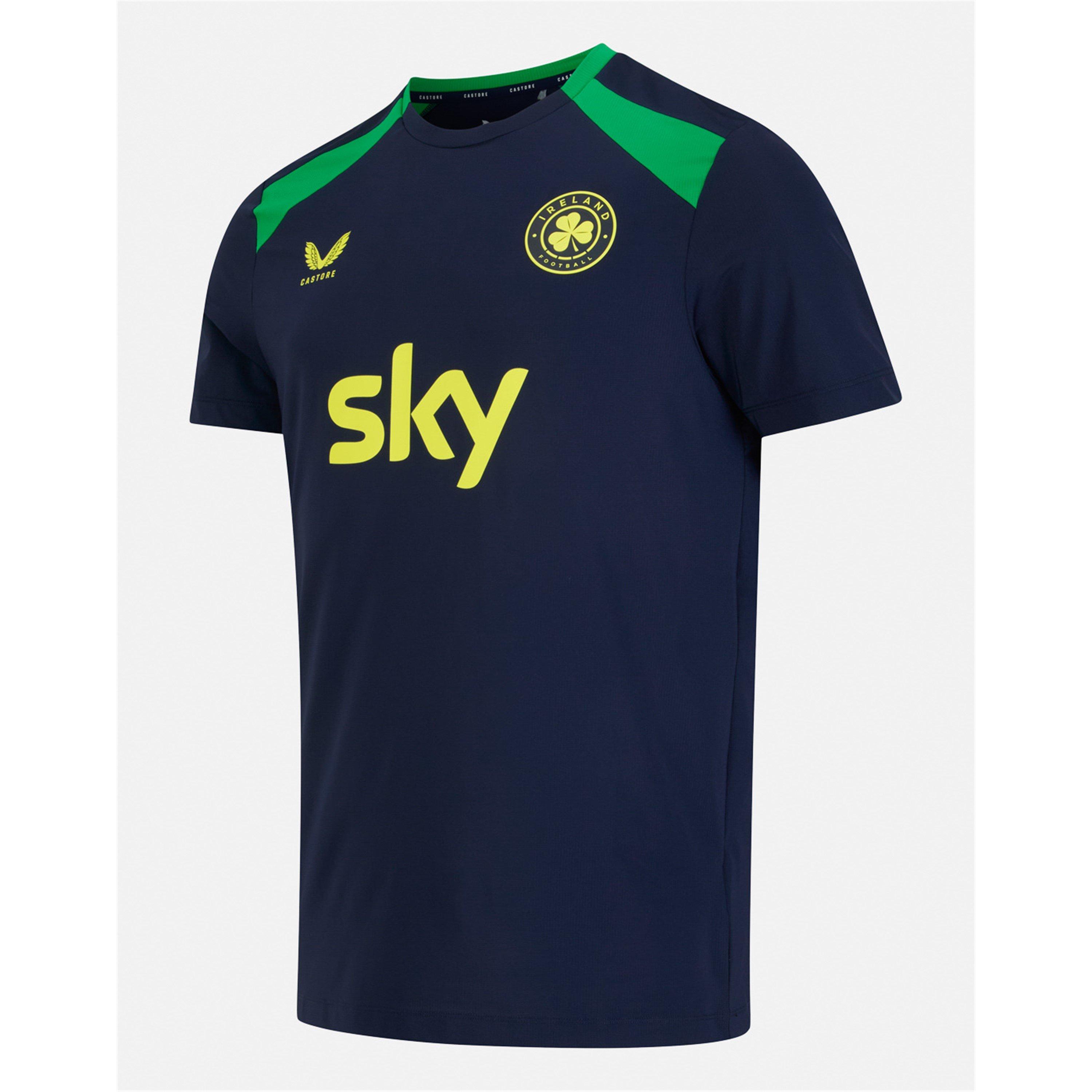 Marine/Groen - Castore - Castore Ireland Performance Short Sleeve Tee Senior - 3