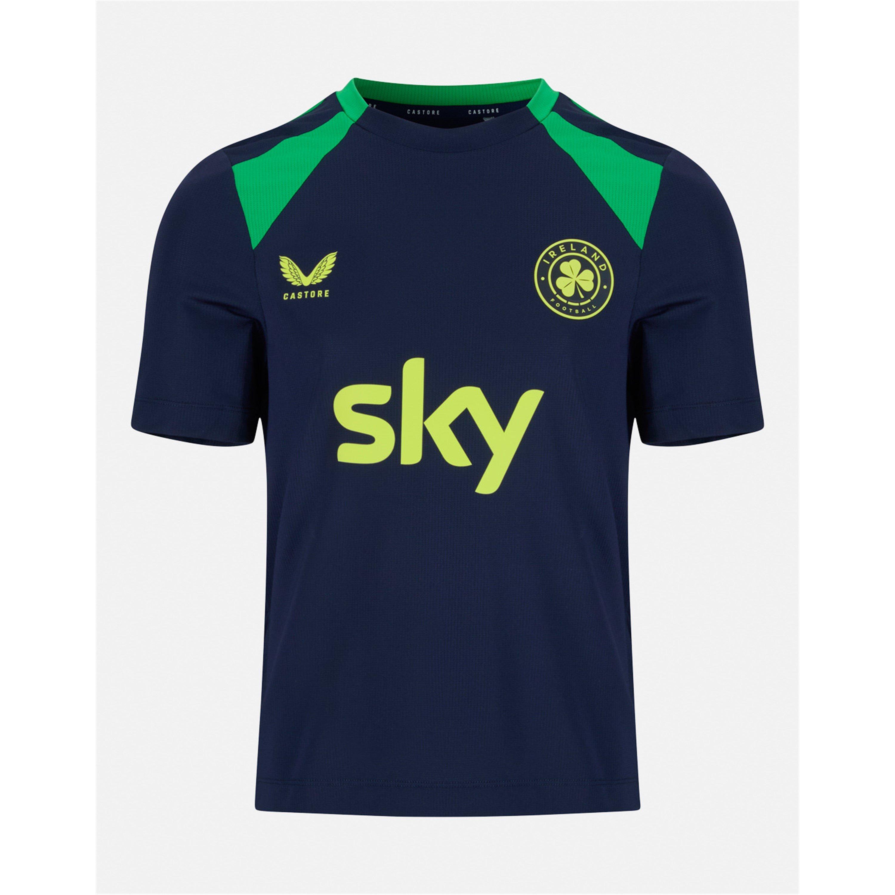 Marine/Groen - Castore - Castore Ireland Performance Short Sleeve Tee Junior - 1