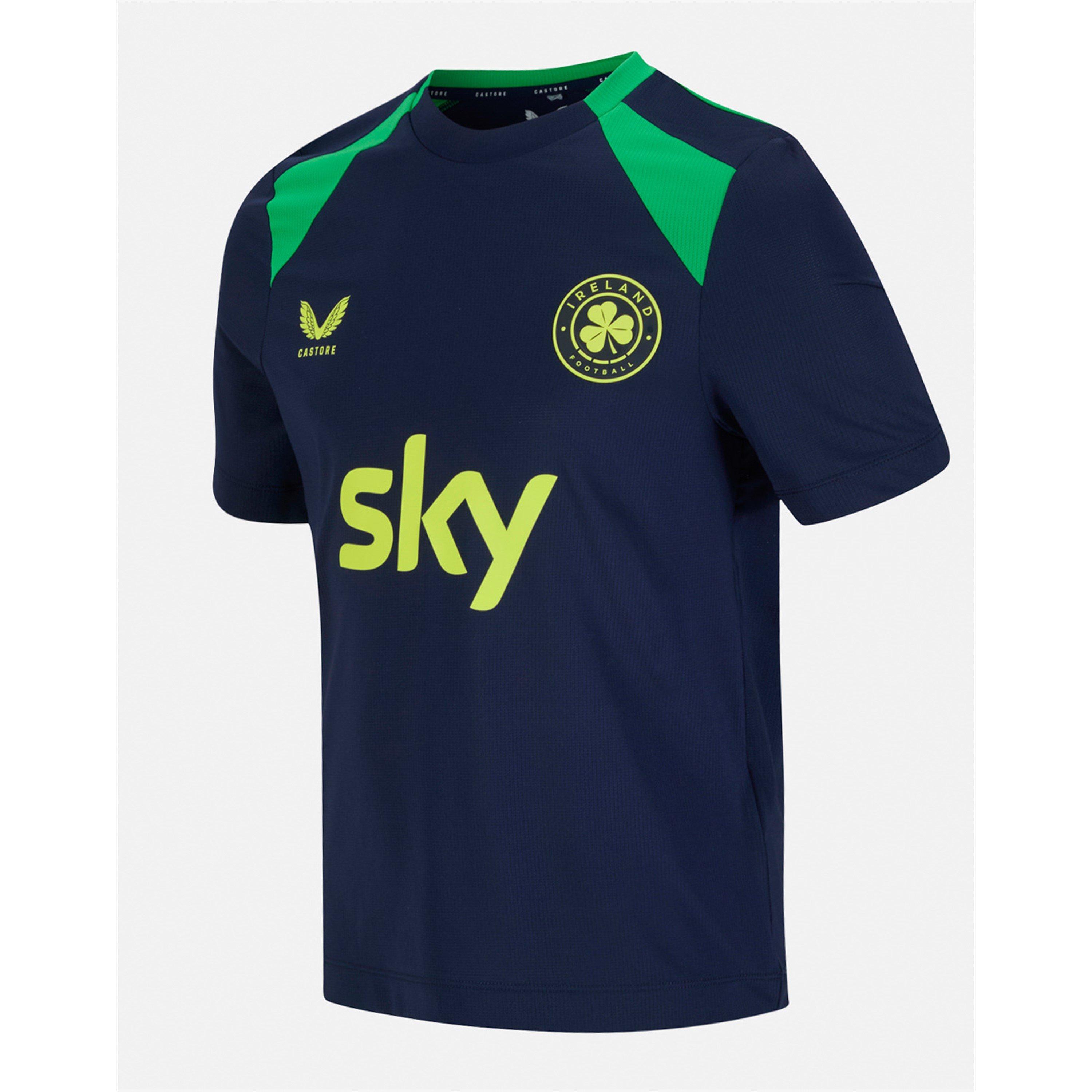 Marine/Groen - Castore - Castore Ireland Performance Short Sleeve Tee Junior - 3