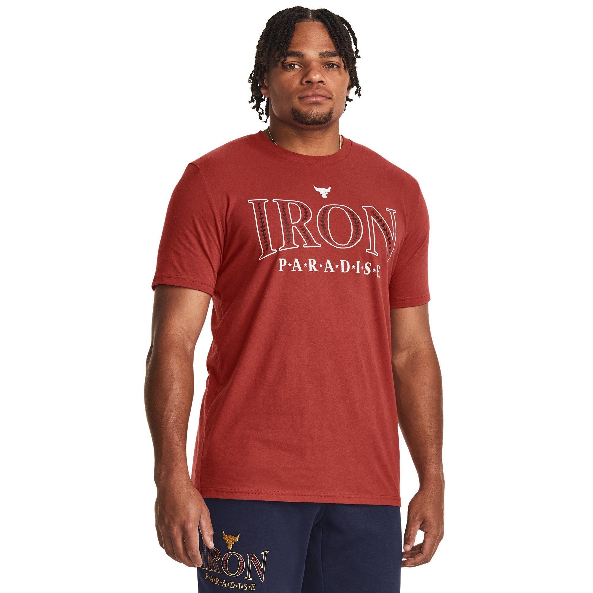 Red - Under Armour - Project Rock Paradise T-shirt Mens - 3