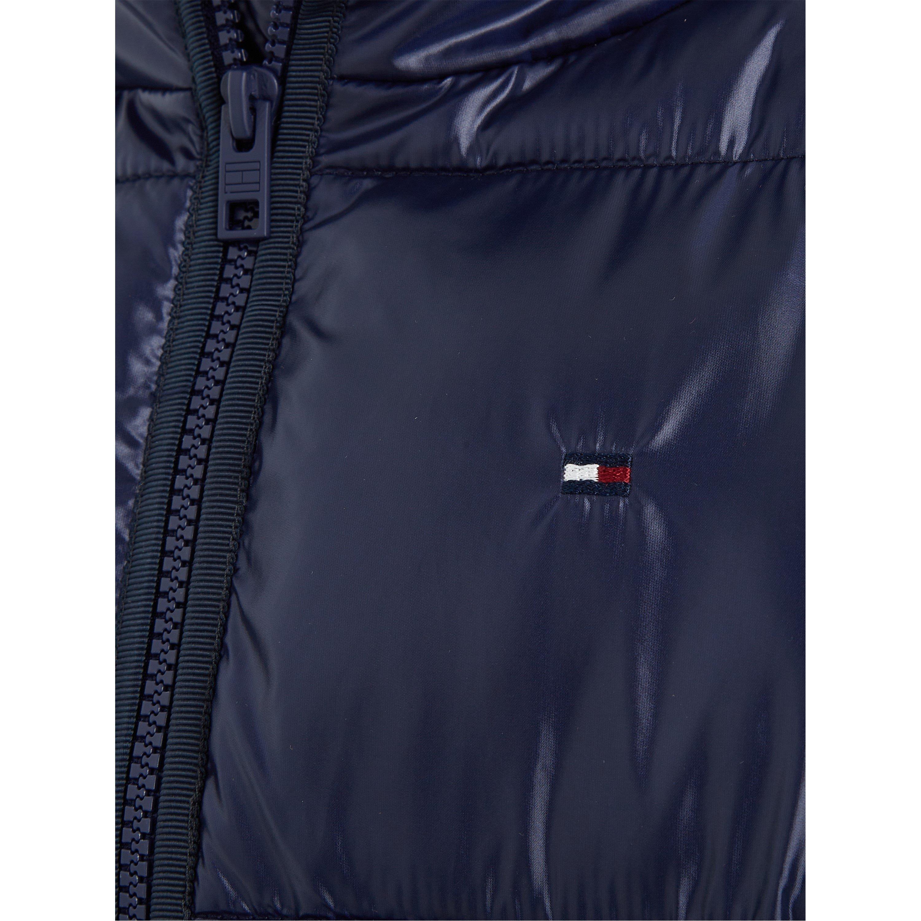 Navy DW5 - Tommy Hilfiger - Glossy Puffer Jacket Juniors - 5