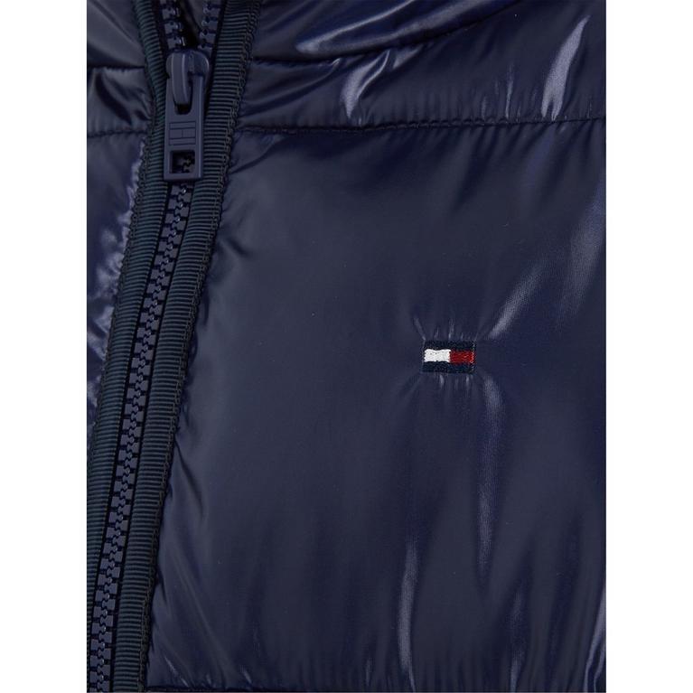 Marine DW5 - Tommy Hilfiger - Glossy Puffer rosso jacket Juniors - 5