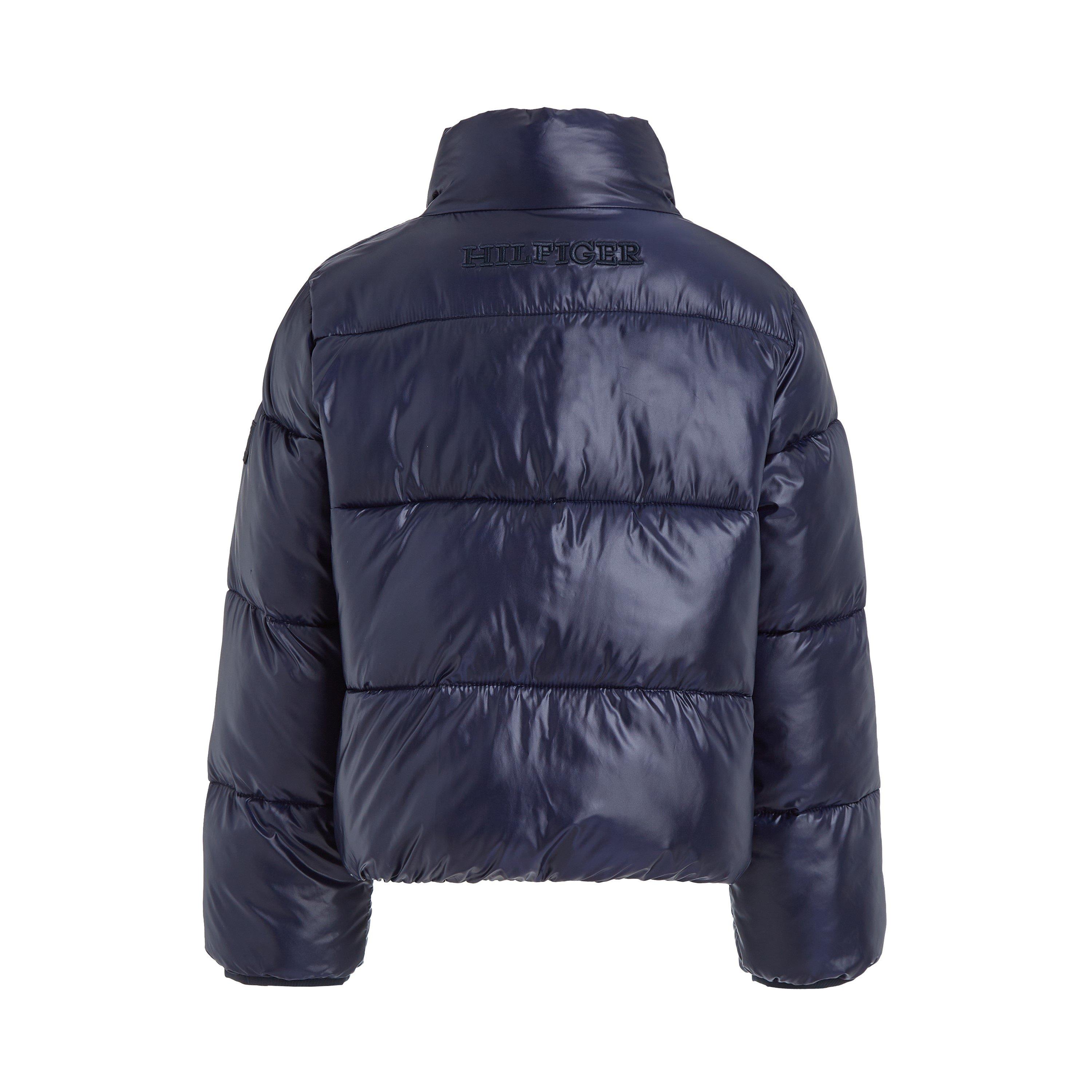 Navy DW5 - Tommy Hilfiger - Glossy Puffer Jacket Juniors - 6