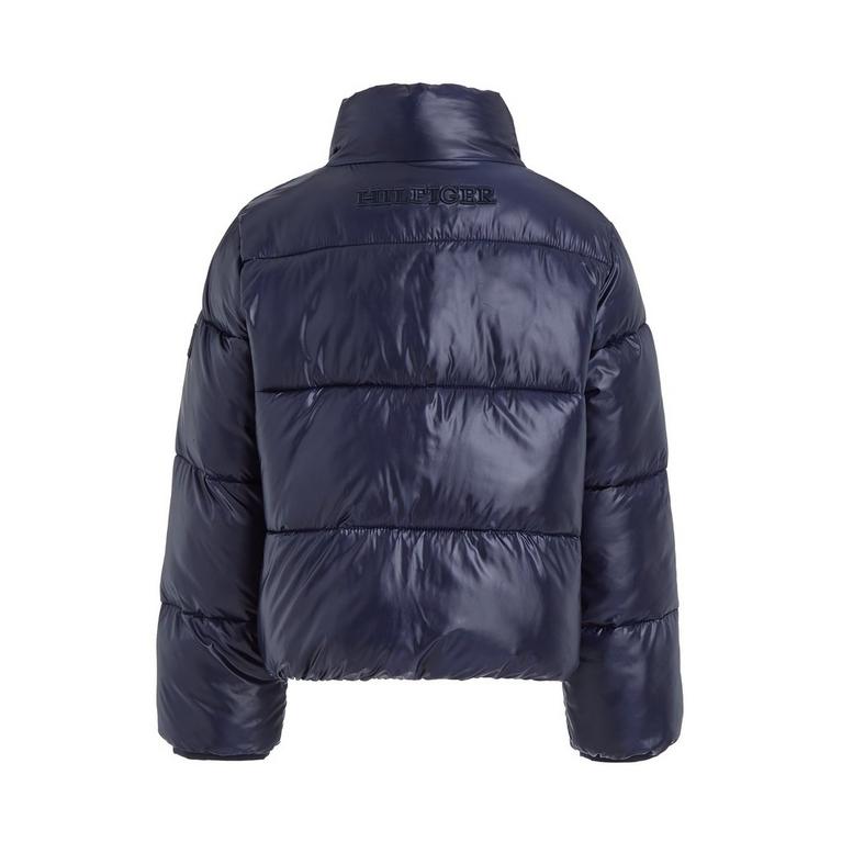 Marine DW5 - Tommy Hilfiger - Glossy Puffer rosso jacket Juniors - 6