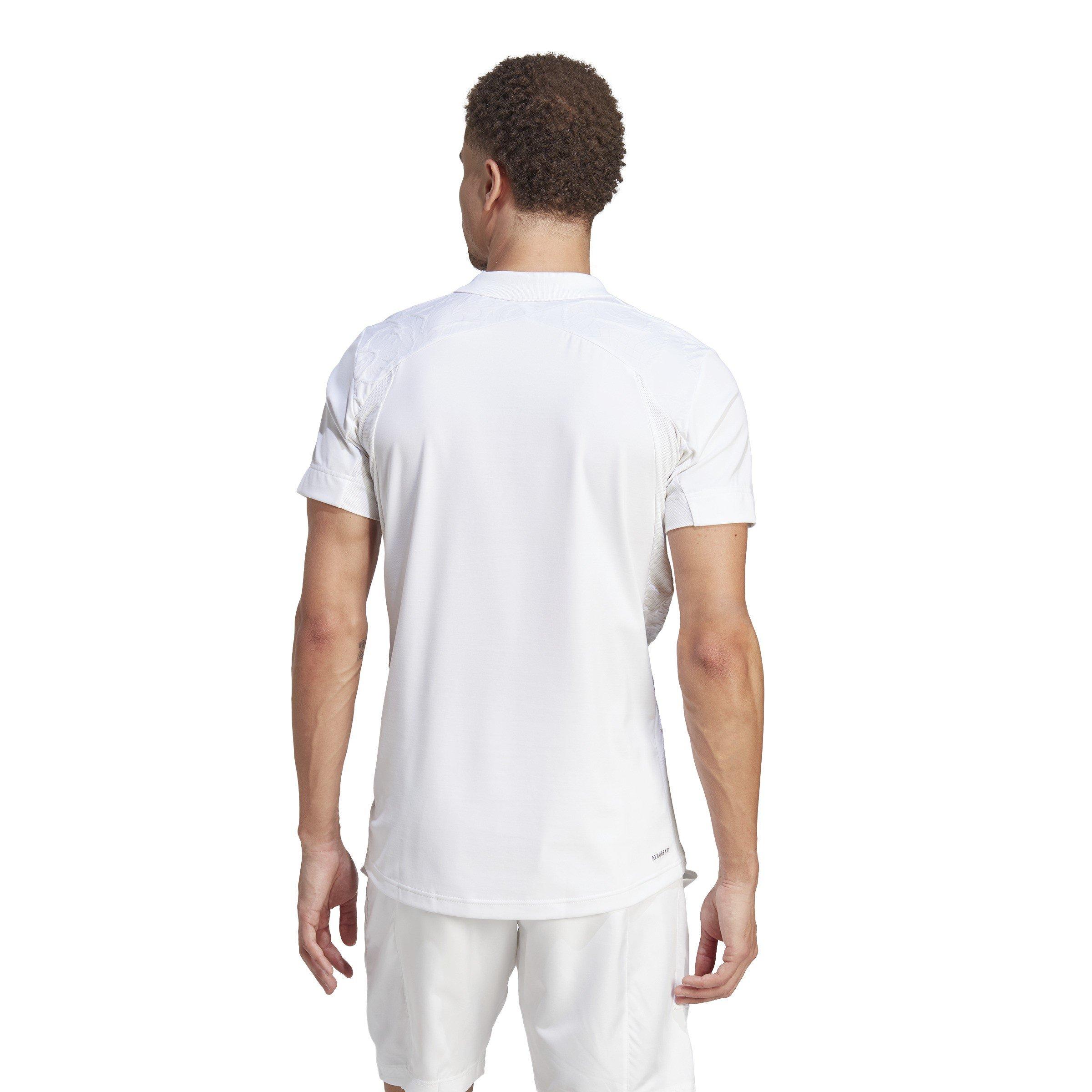 Hvid - adidas - AEROREADY FreeLift Pro Tennis Polo Shirt Mens - 4