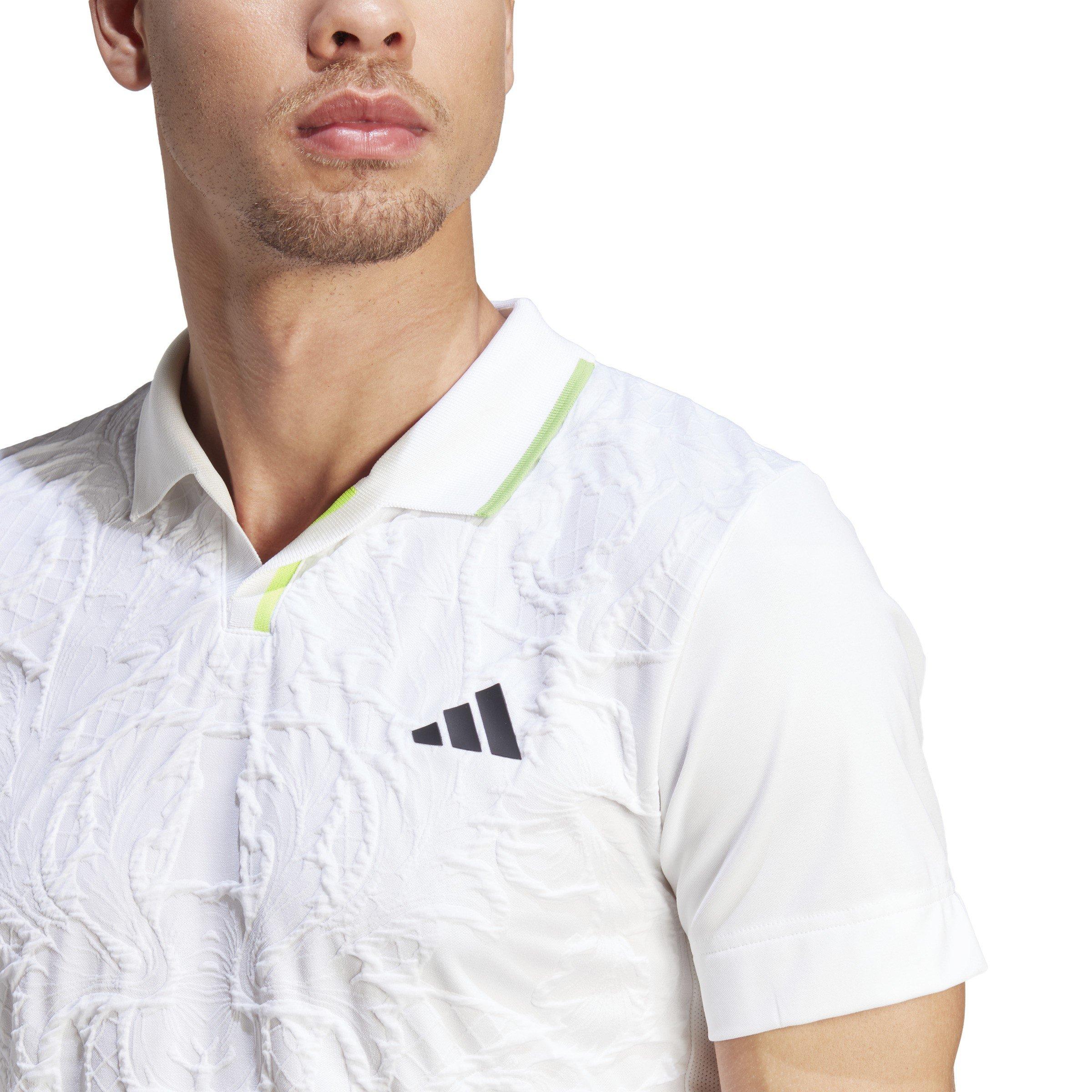 Hvid - adidas - AEROREADY FreeLift Pro Tennis Polo Shirt Mens - 7