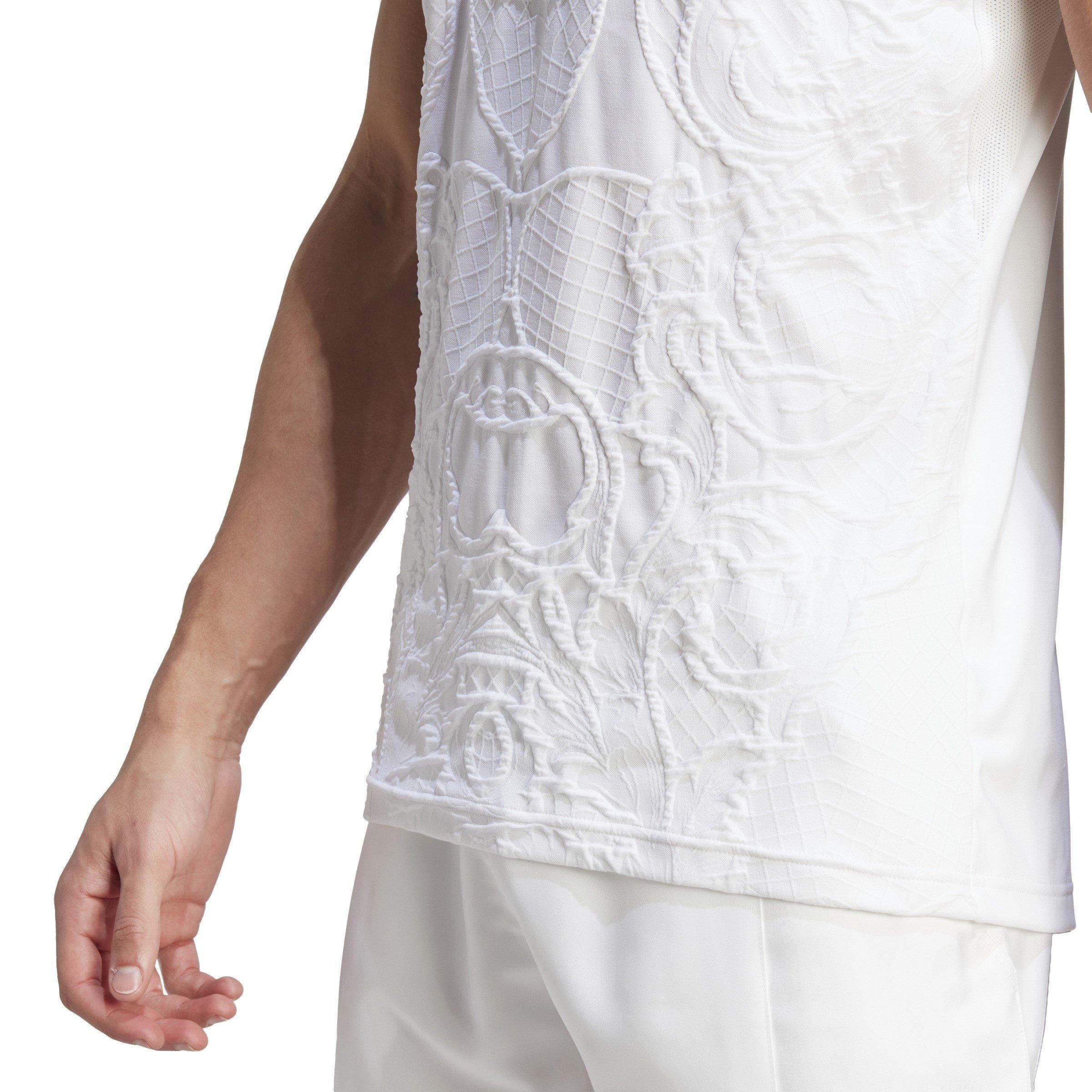 Hvid - adidas - AEROREADY FreeLift Pro Tennis Polo Shirt Mens - 9