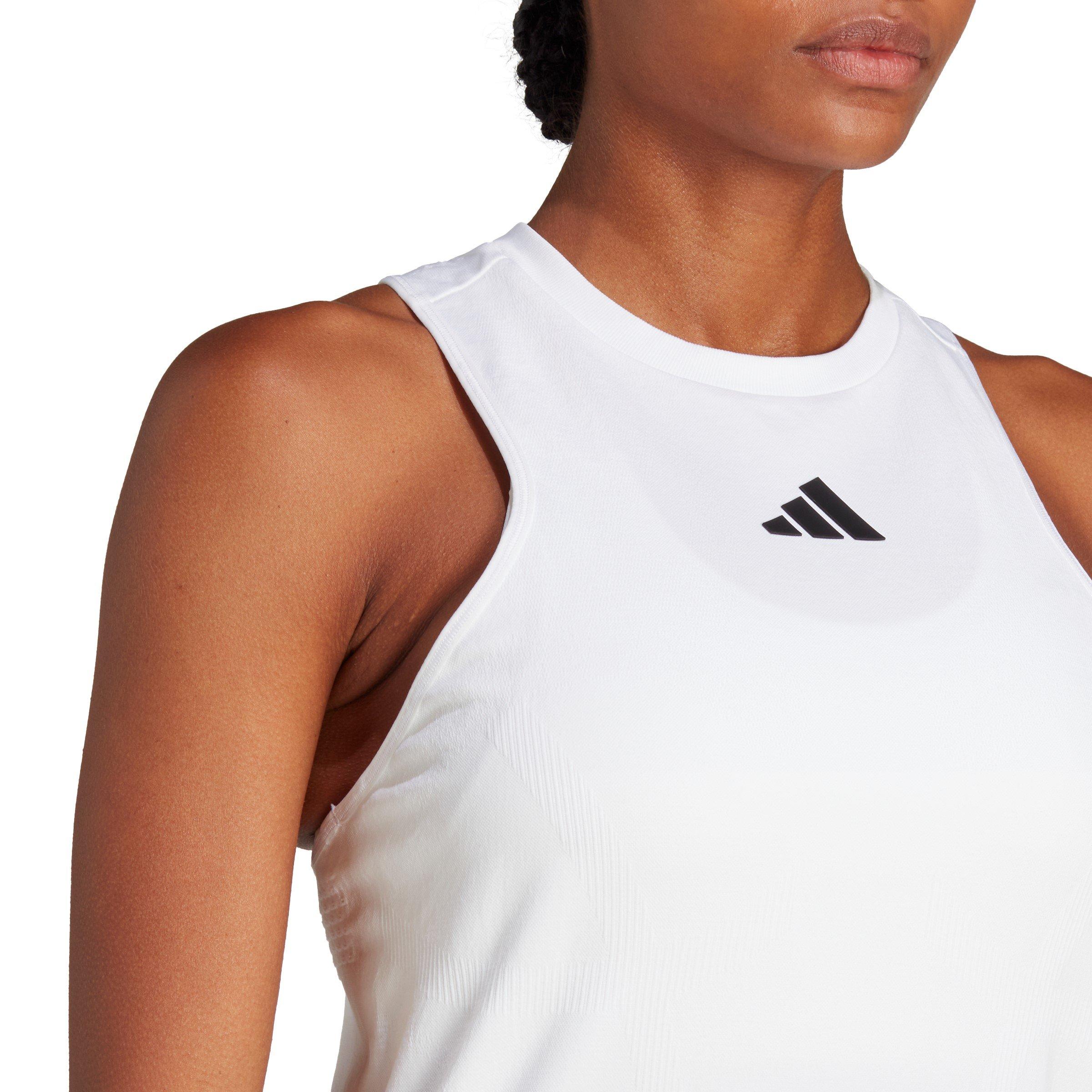 Weiß - adidas - AEROREADY Pro Seamless Tennis Tank Top Women's - 7