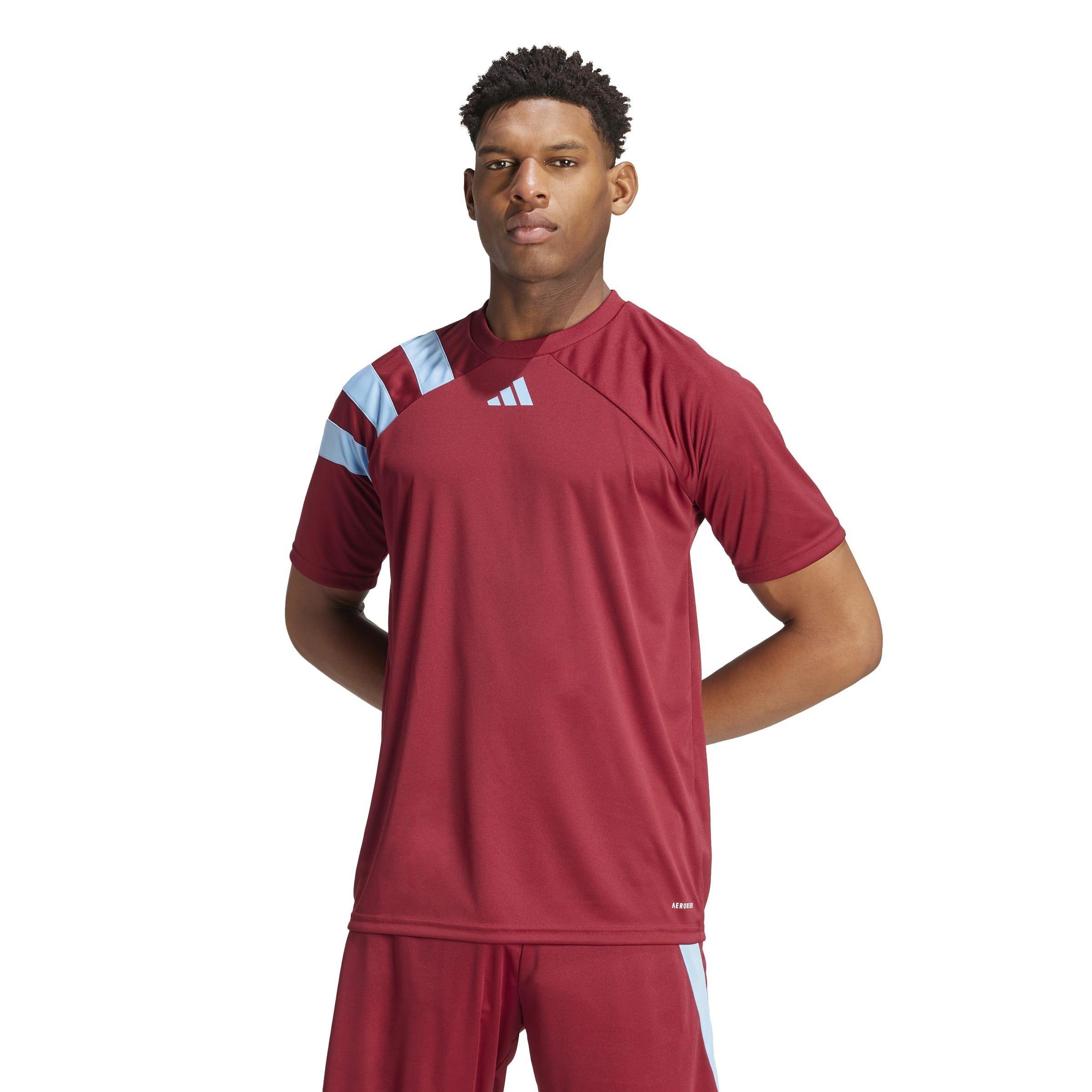 burgundy 2/azul - adidas - Fortore 23 Football Shirt Mens - 3