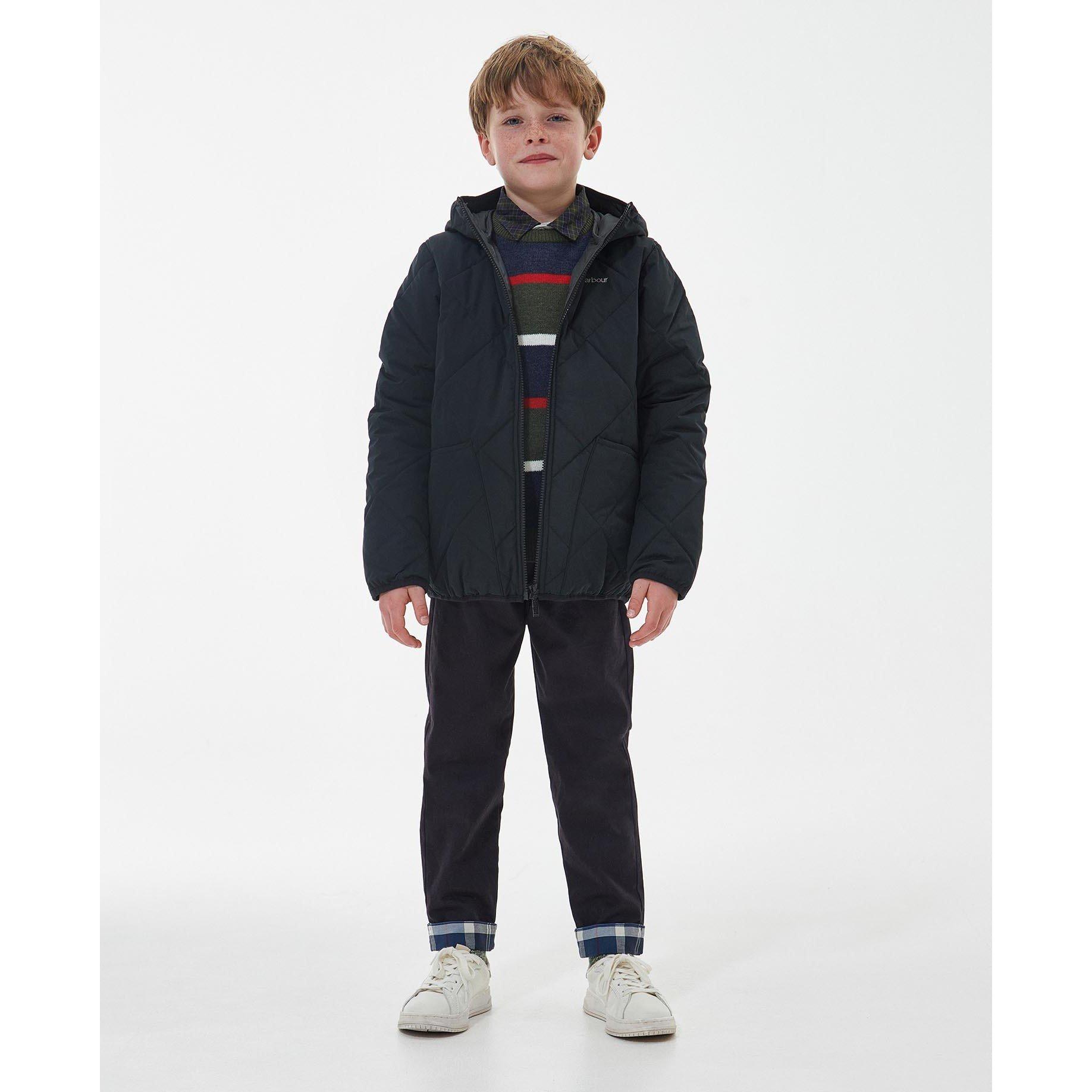 Black BK11 - Barbour - Kids' Kendle Quilted Jacket - 4