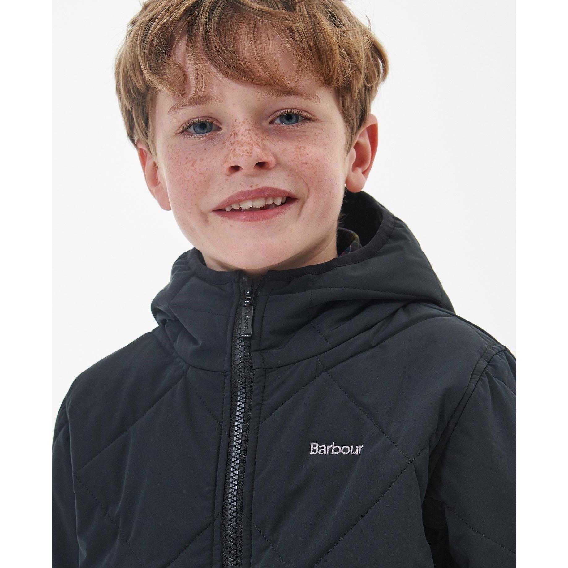 Black BK11 - Barbour - Kids' Kendle Quilted Jacket - 5