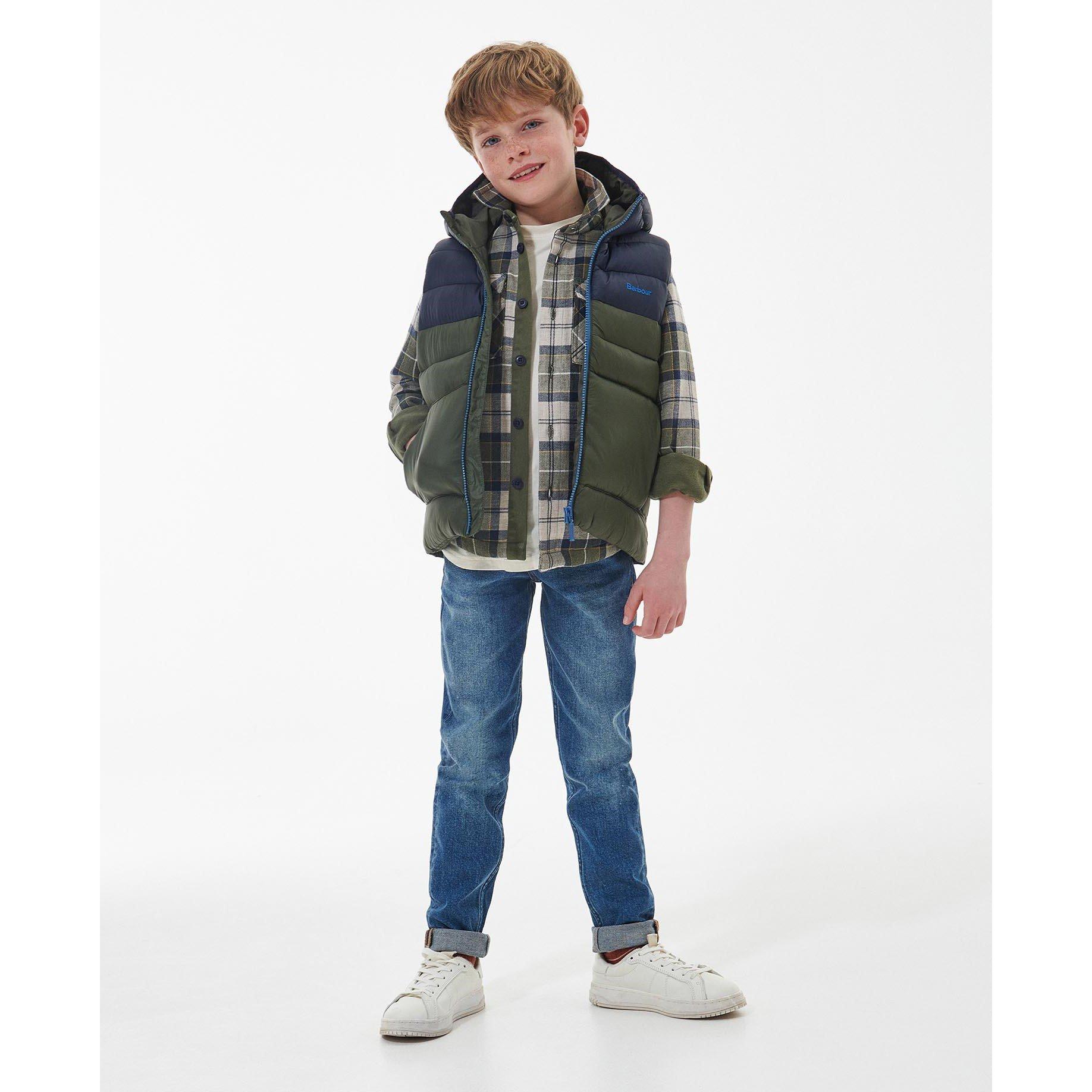 Olive OL51 - Barbour - Kids' Roker Water Resistant Quilted Gilet - 4